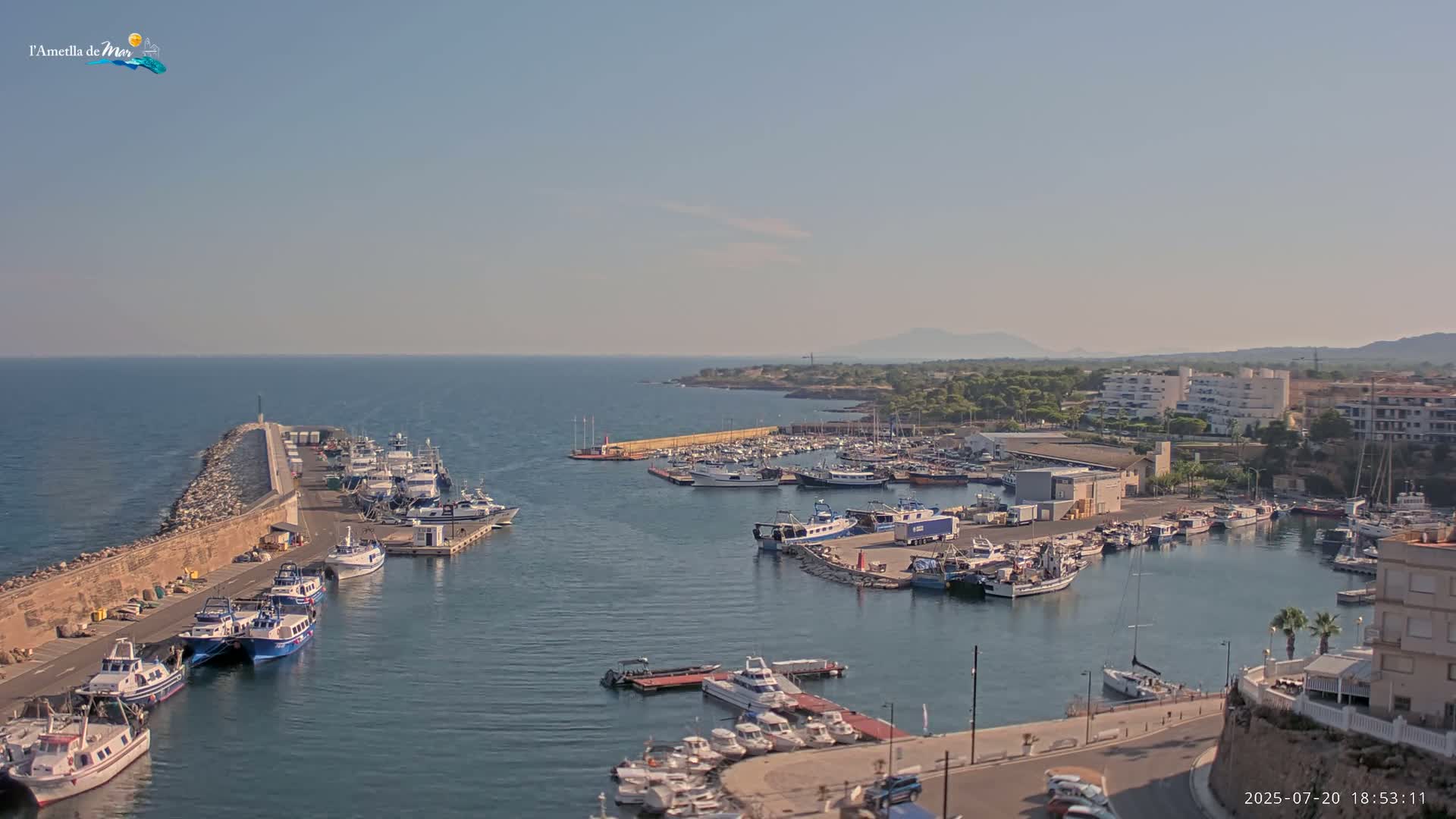 L'Ametlla de Mar Harbor Live Cam -T arragona, Catalonia, Spain
