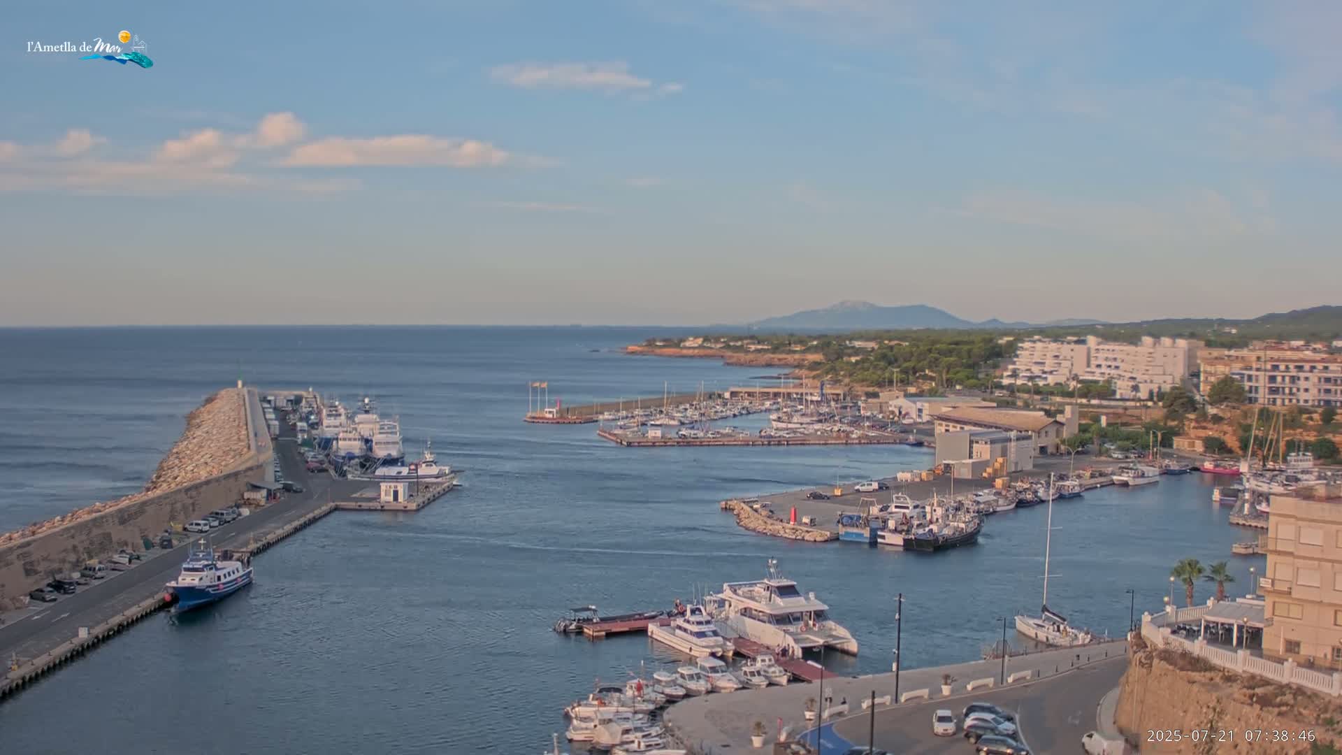 L'Ametlla de Mar Harbor Live Cam -T arragona, Catalonia, Spain