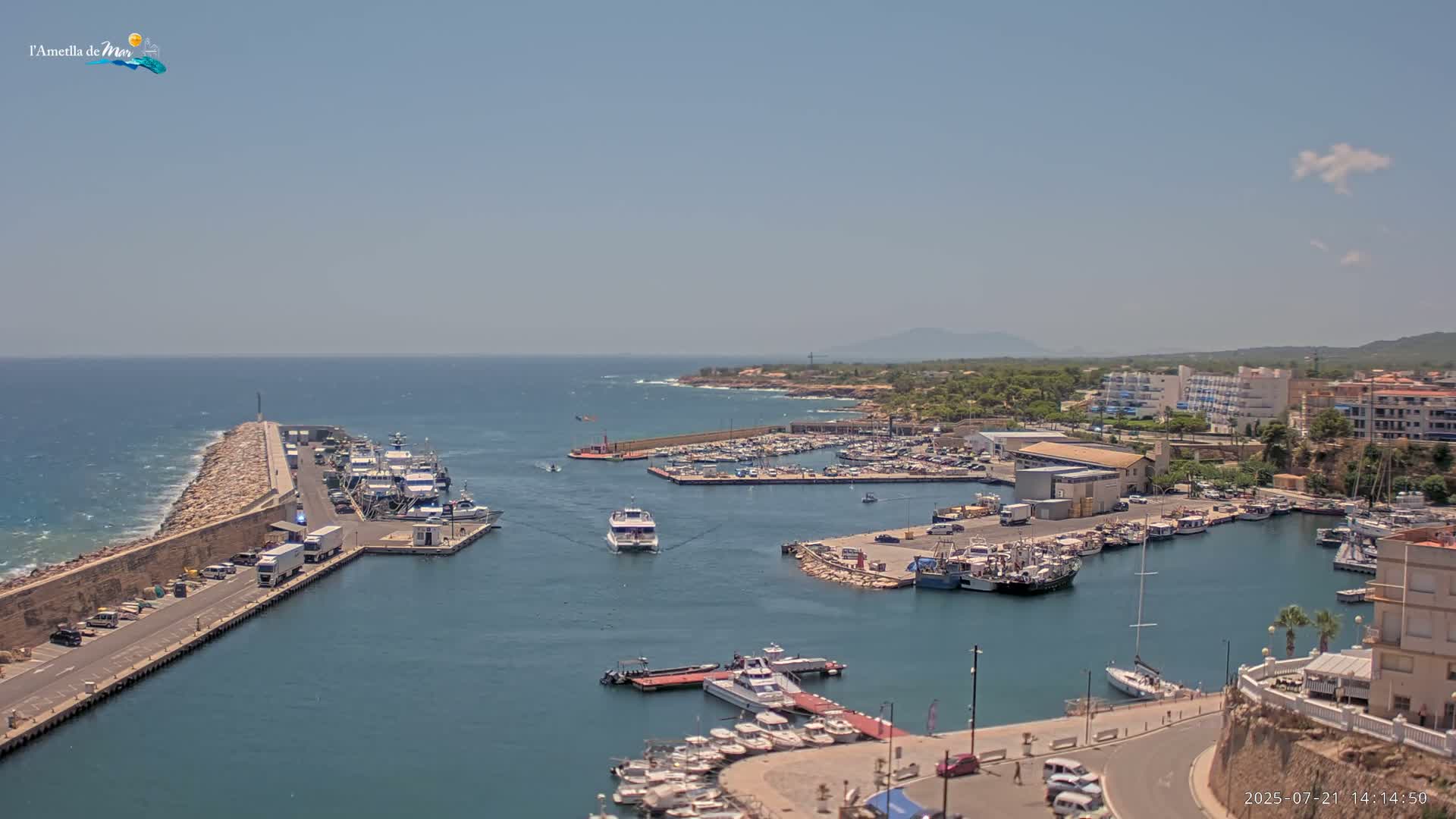 L'Ametlla de Mar Harbor Live Cam -T arragona, Catalonia, Spain