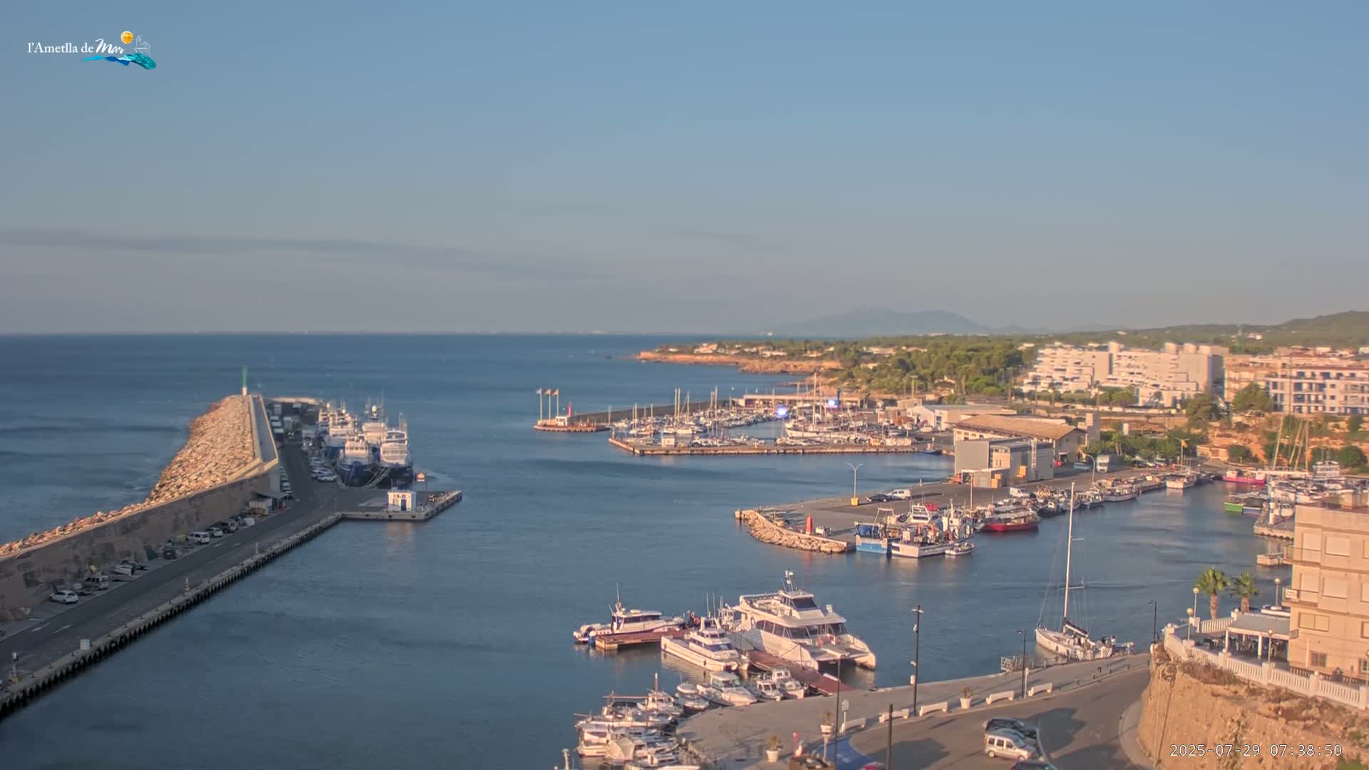 L'Ametlla de Mar Harbor Live Cam -T arragona, Catalonia, Spain