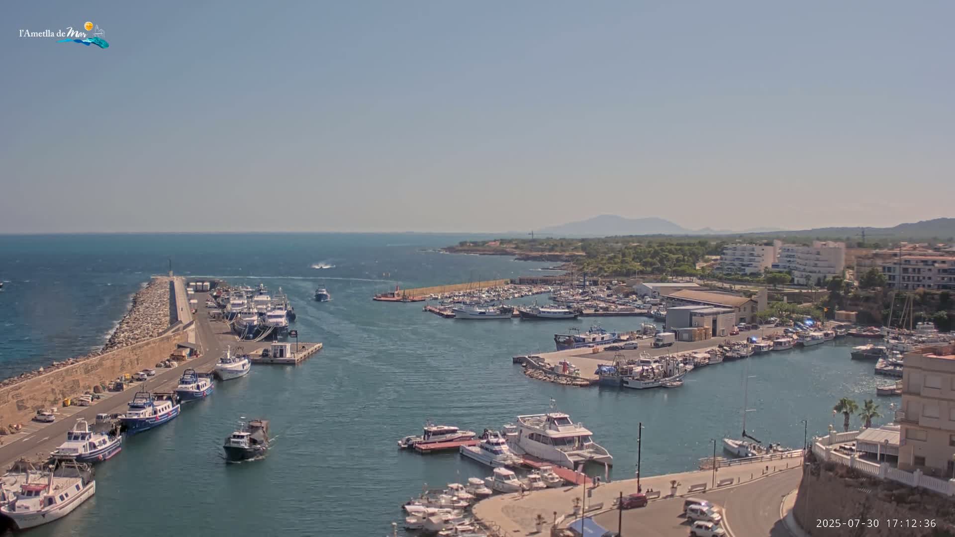 L'Ametlla de Mar Harbor Live Cam -T arragona, Catalonia, Spain