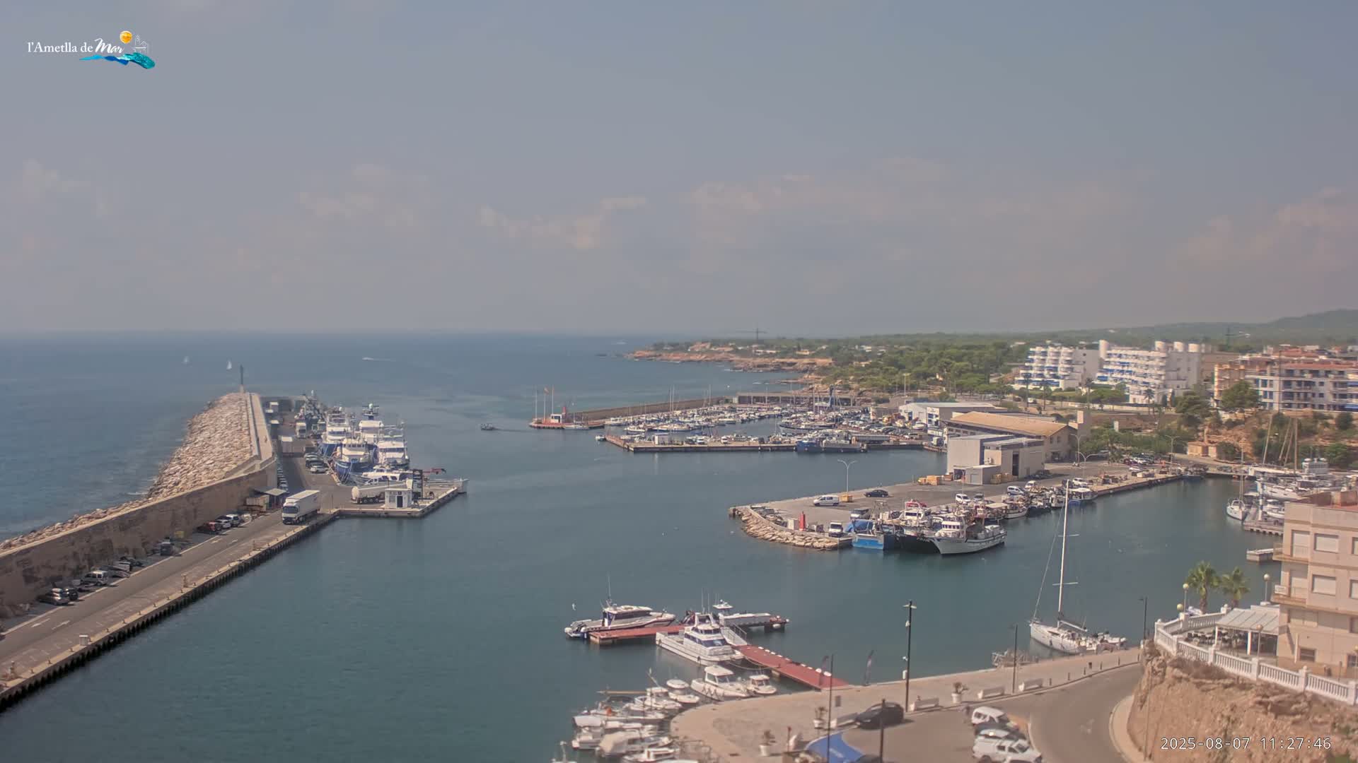 L'Ametlla de Mar Harbor Live Cam -T arragona, Catalonia, Spain
