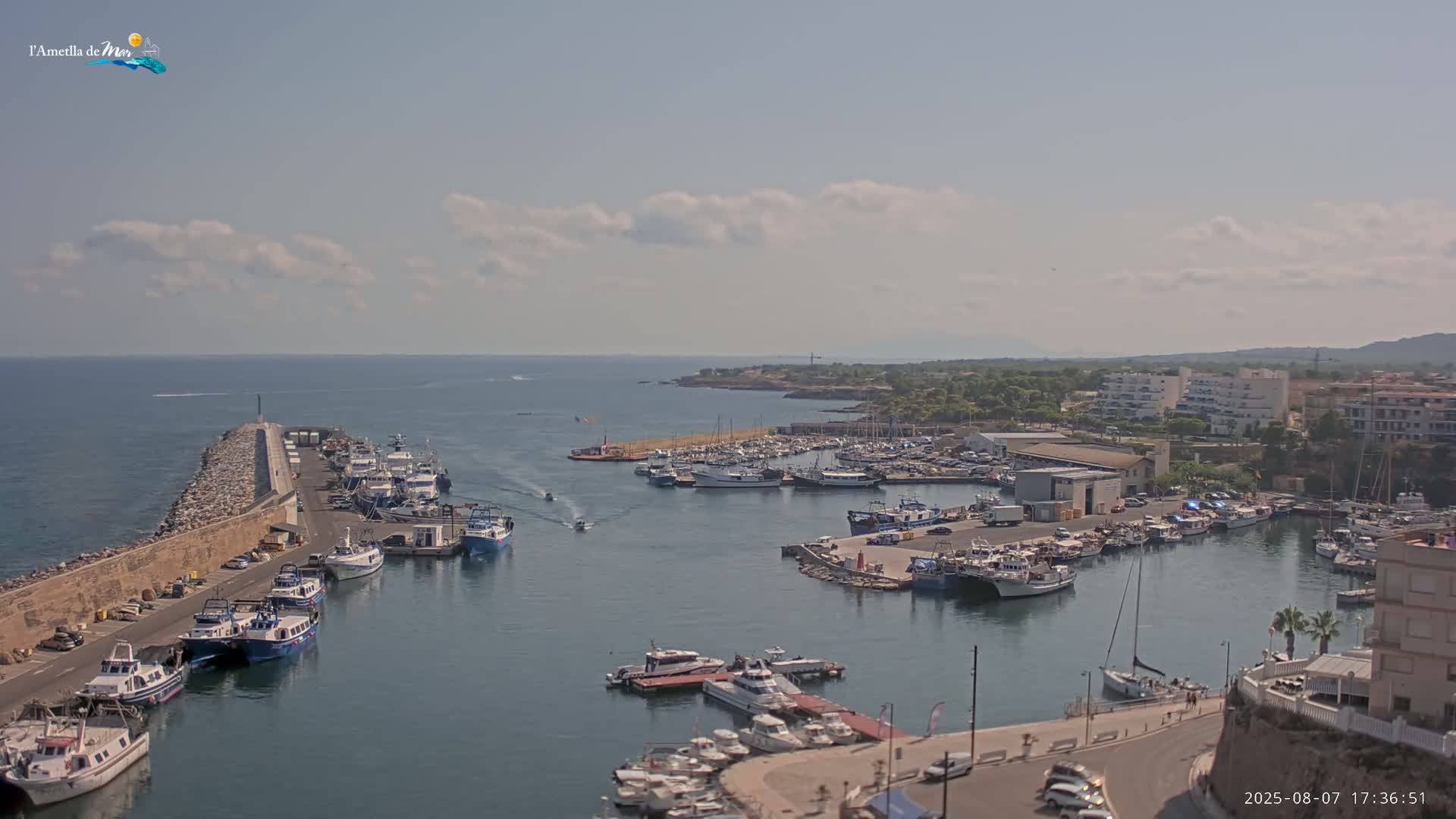 L'Ametlla de Mar Harbor Live Cam -T arragona, Catalonia, Spain