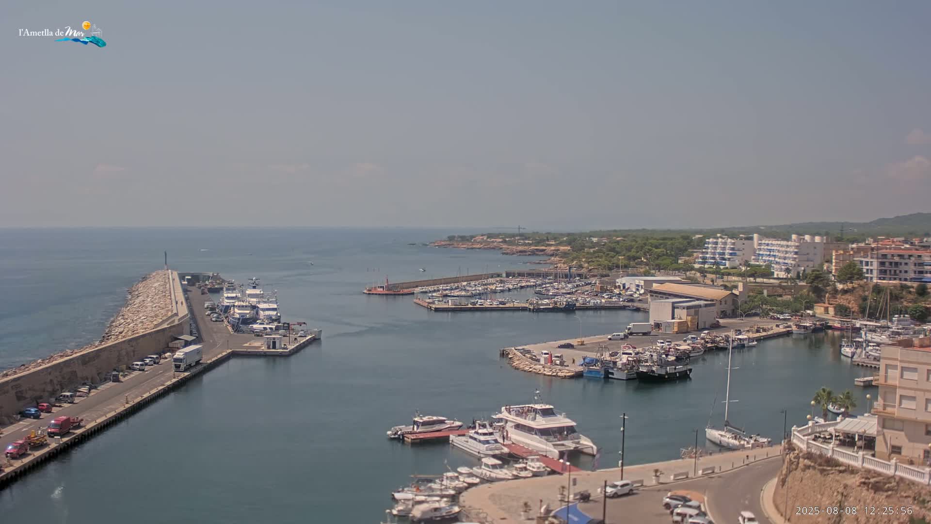 L'Ametlla de Mar Harbor Live Cam -T arragona, Catalonia, Spain