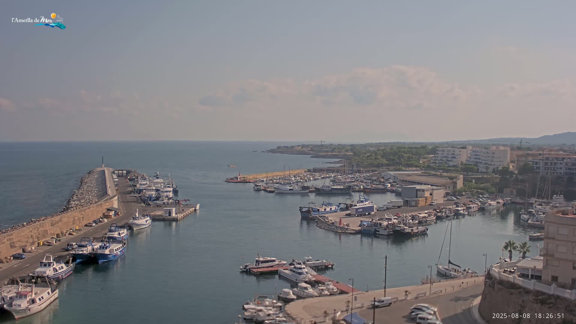 L'Ametlla de Mar Harbor Live Cam -T arragona, Catalonia, Spain