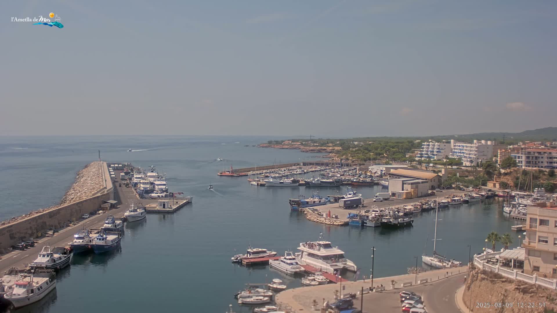 L'Ametlla de Mar Harbor Live Cam -T arragona, Catalonia, Spain