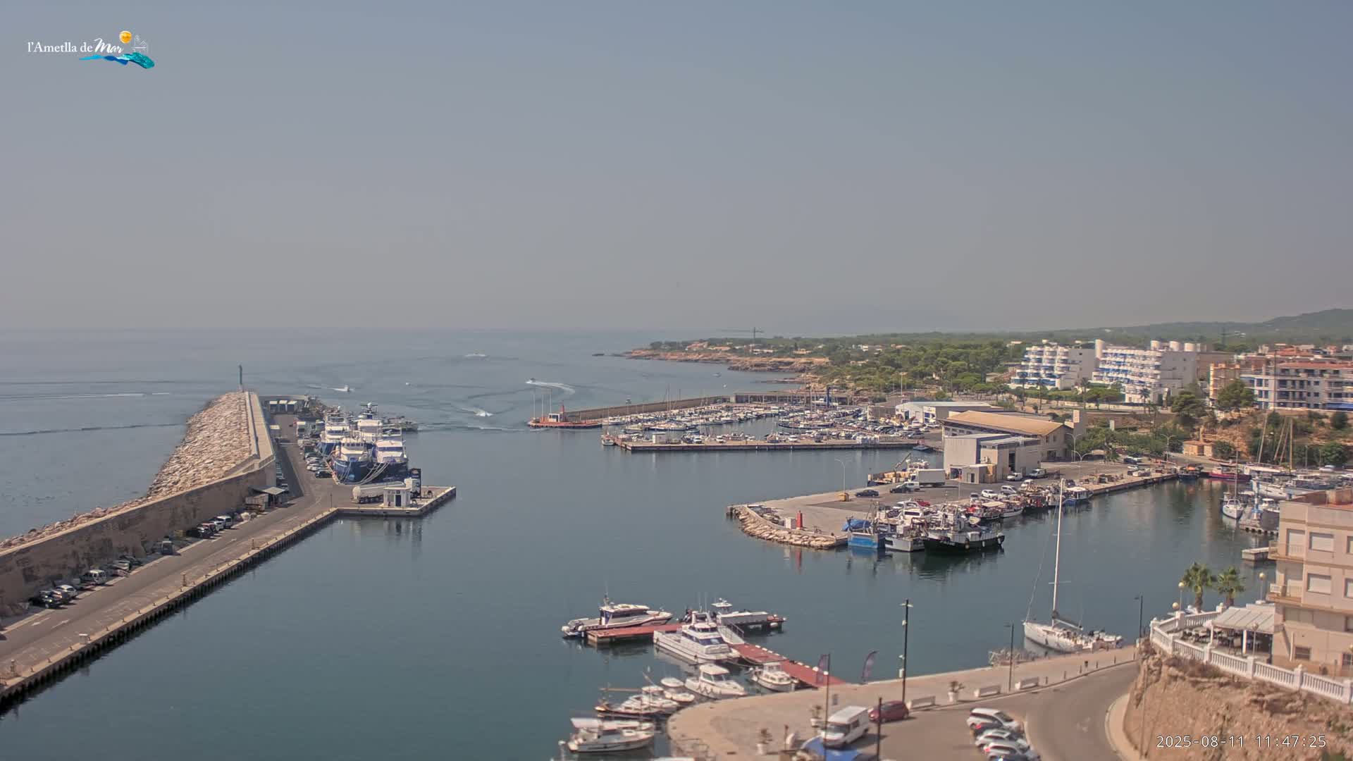 L'Ametlla de Mar Harbor Live Cam -T arragona, Catalonia, Spain