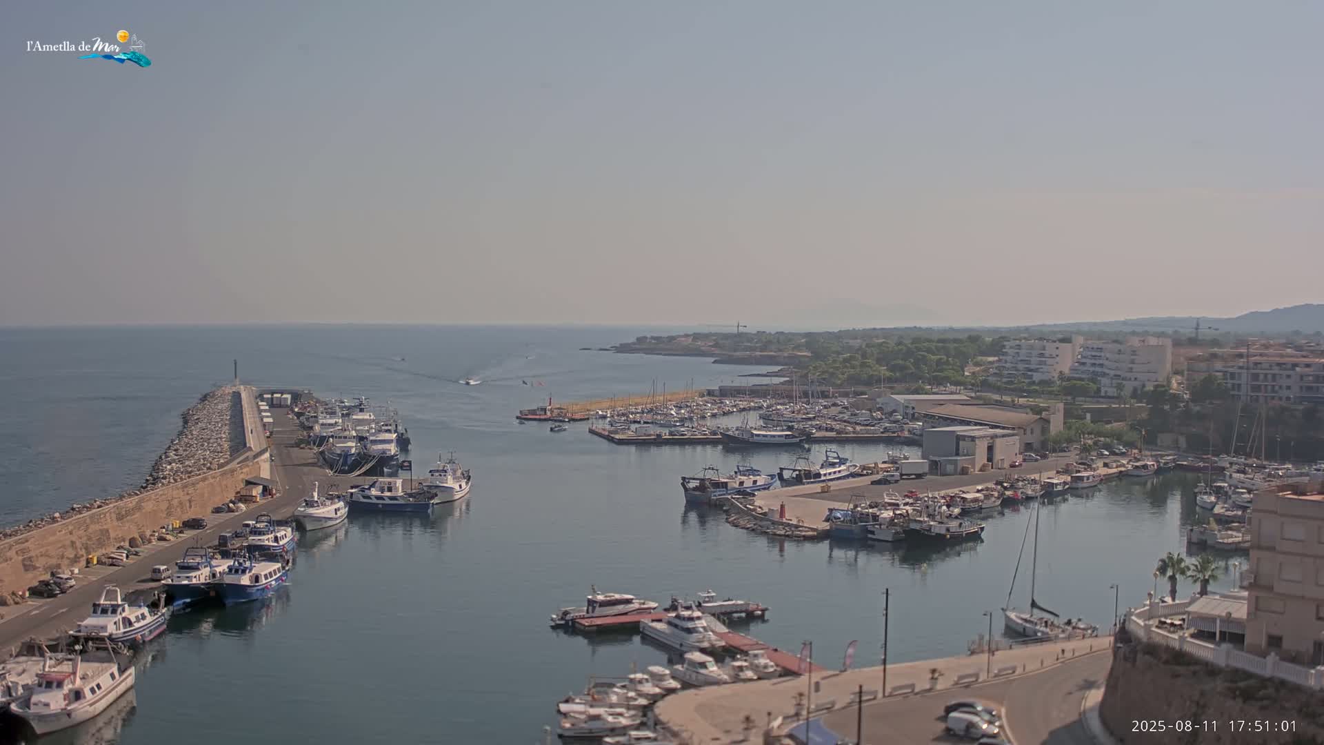 L'Ametlla de Mar Harbor Live Cam -T arragona, Catalonia, Spain