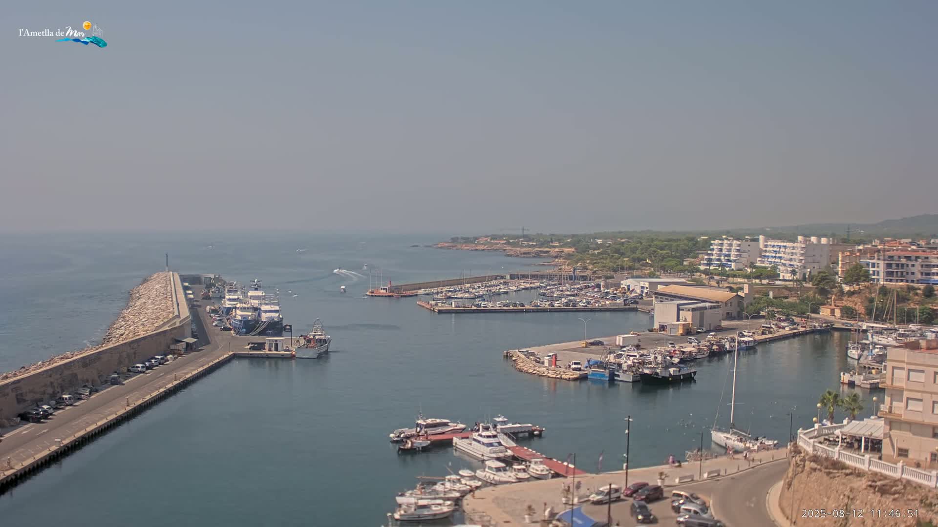 L'Ametlla de Mar Harbor Live Cam -T arragona, Catalonia, Spain