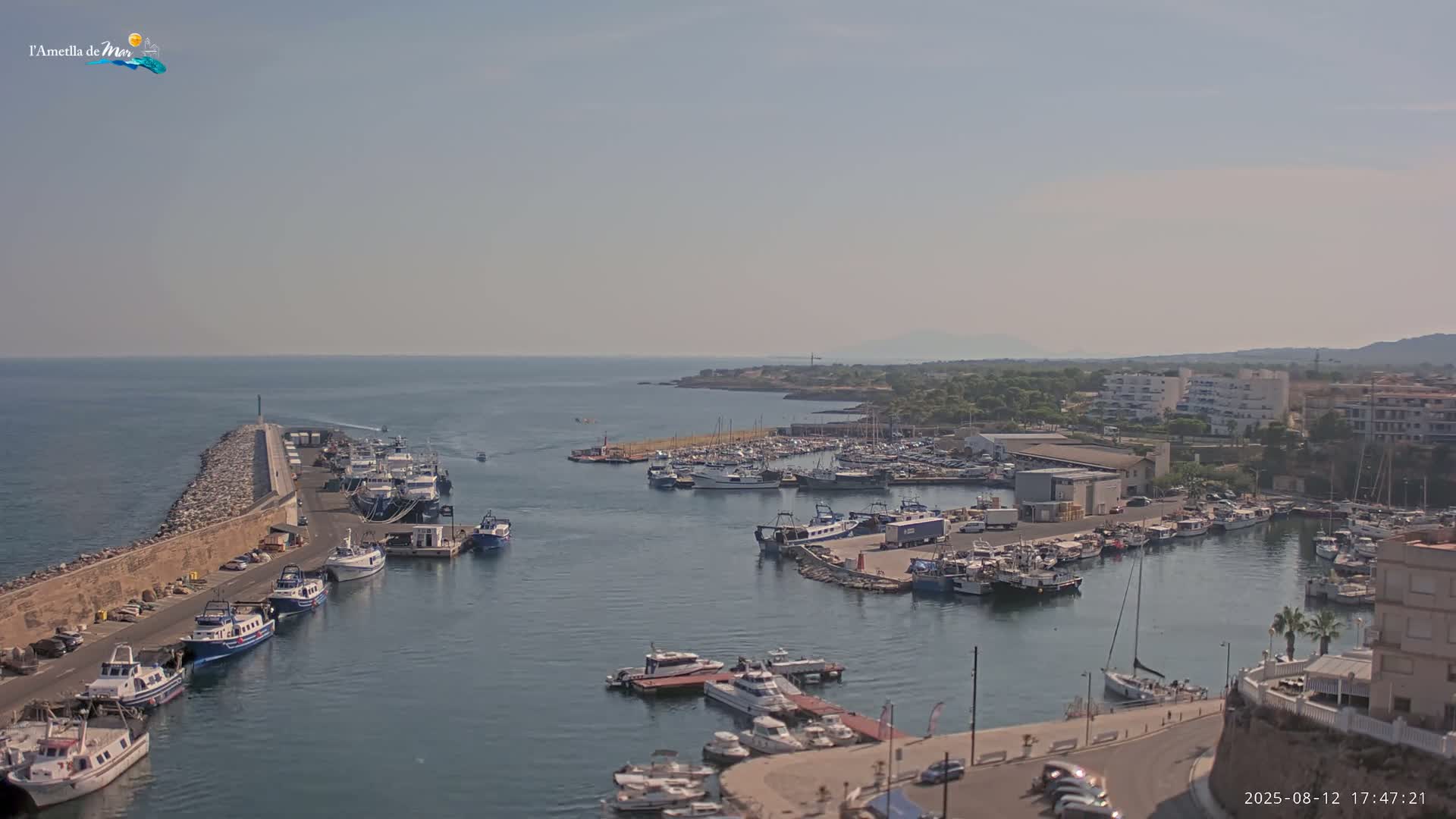L'Ametlla de Mar Harbor Live Cam -T arragona, Catalonia, Spain