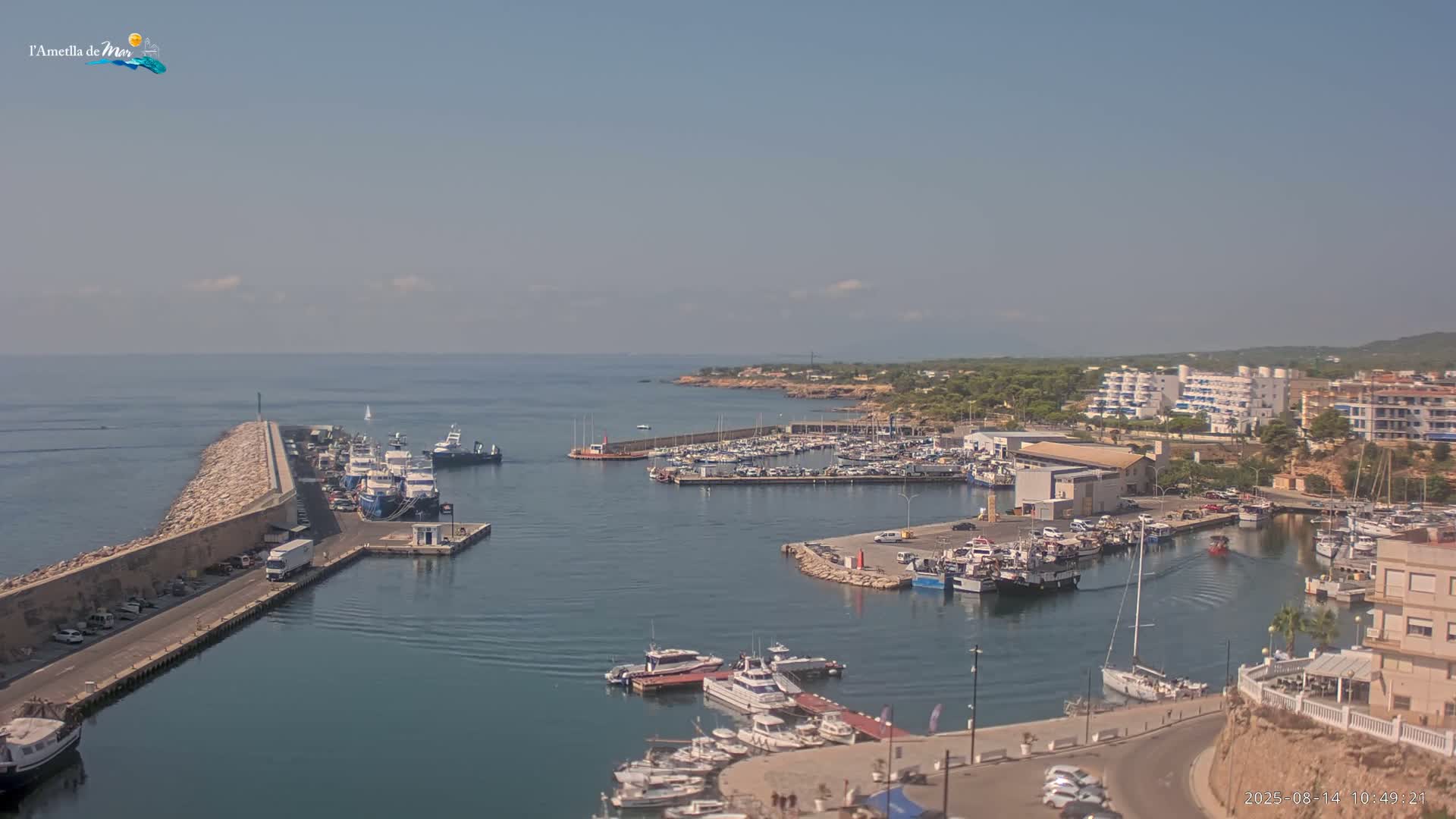 L'Ametlla de Mar Harbor Live Cam -T arragona, Catalonia, Spain