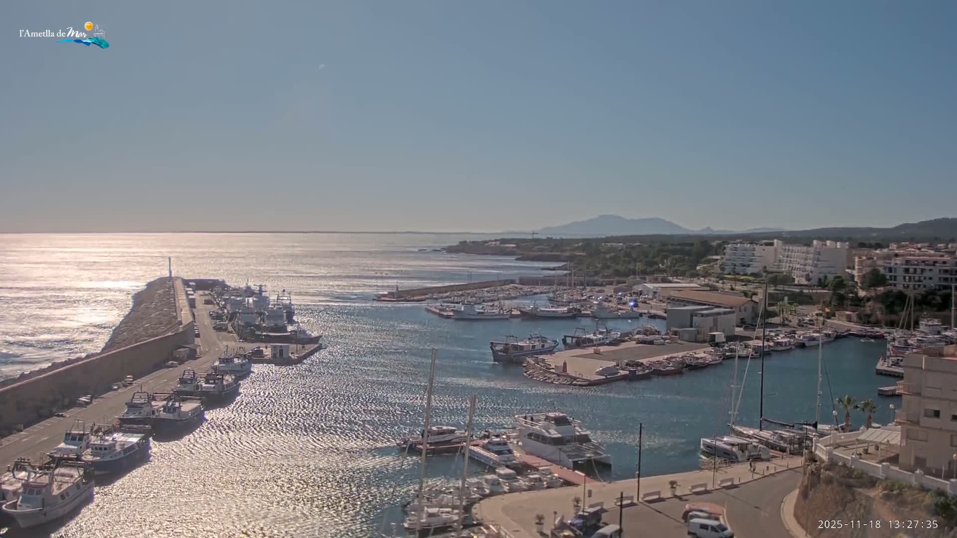 L'Ametlla de Mar Harbor Live Cam -T arragona, Catalonia, Spain