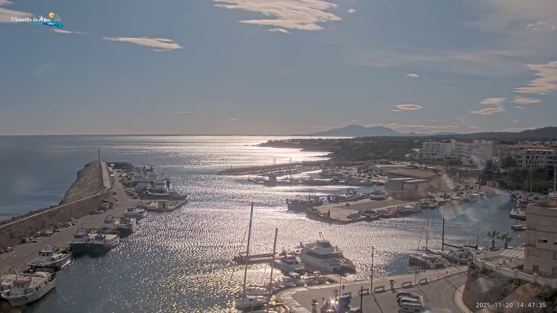 L'Ametlla de Mar Harbor Live Cam -T arragona, Catalonia, Spain