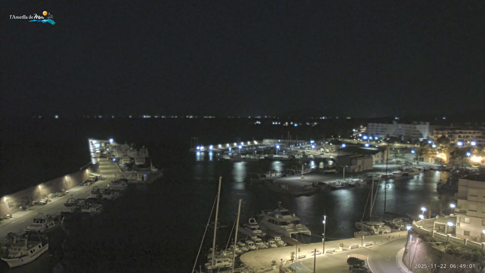 L'Ametlla de Mar Harbor Live Cam -T arragona, Catalonia, Spain