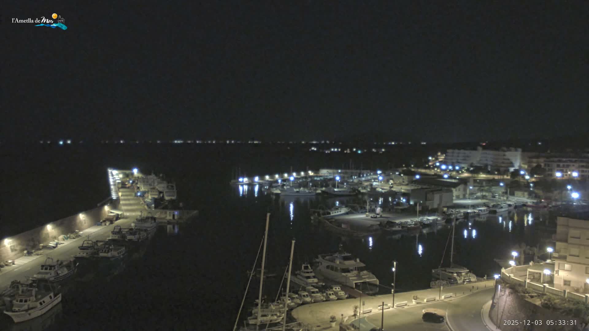 L'Ametlla de Mar Harbor Live Cam -T arragona, Catalonia, Spain