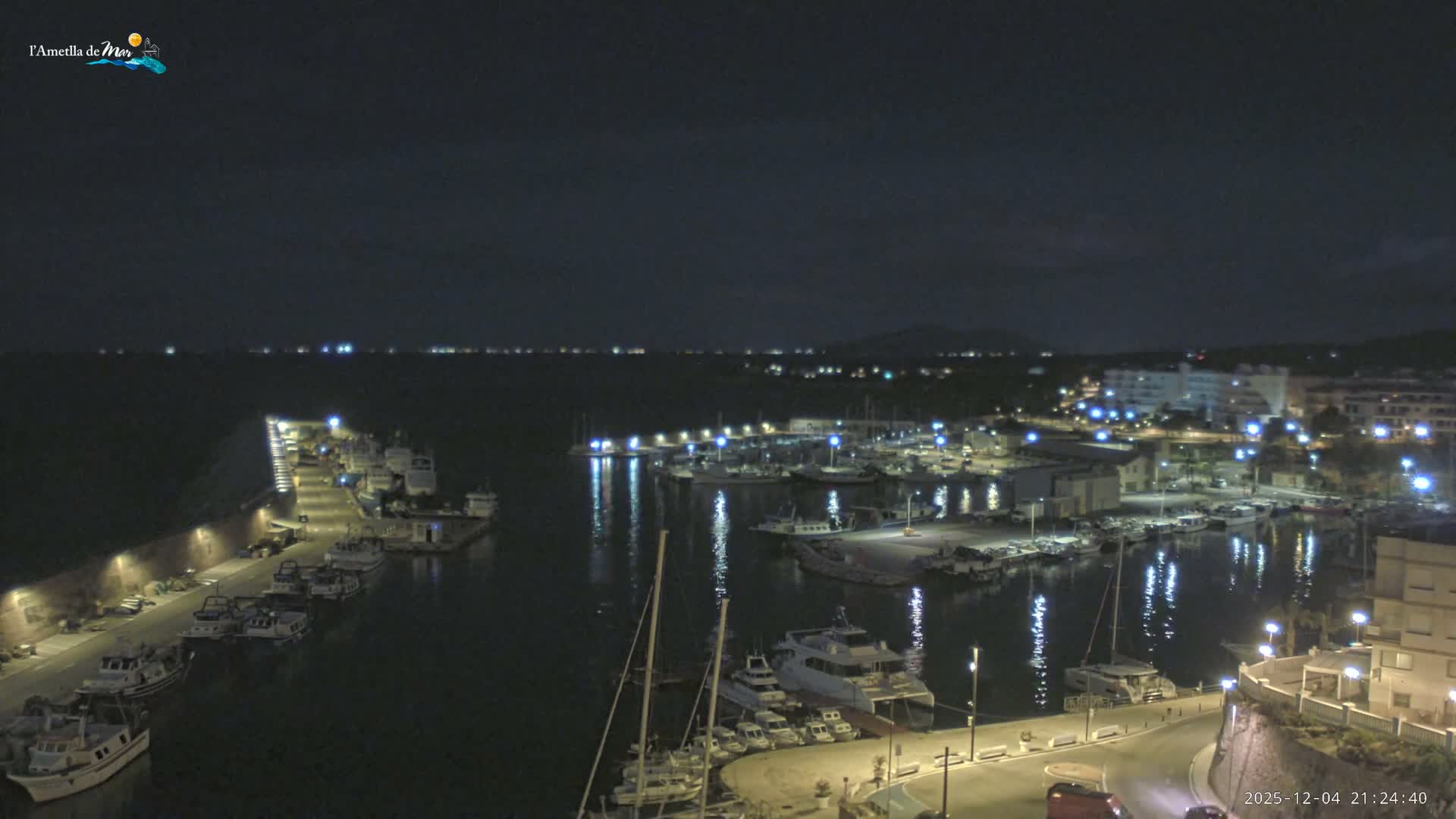 L'Ametlla de Mar Harbor Live Cam -T arragona, Catalonia, Spain