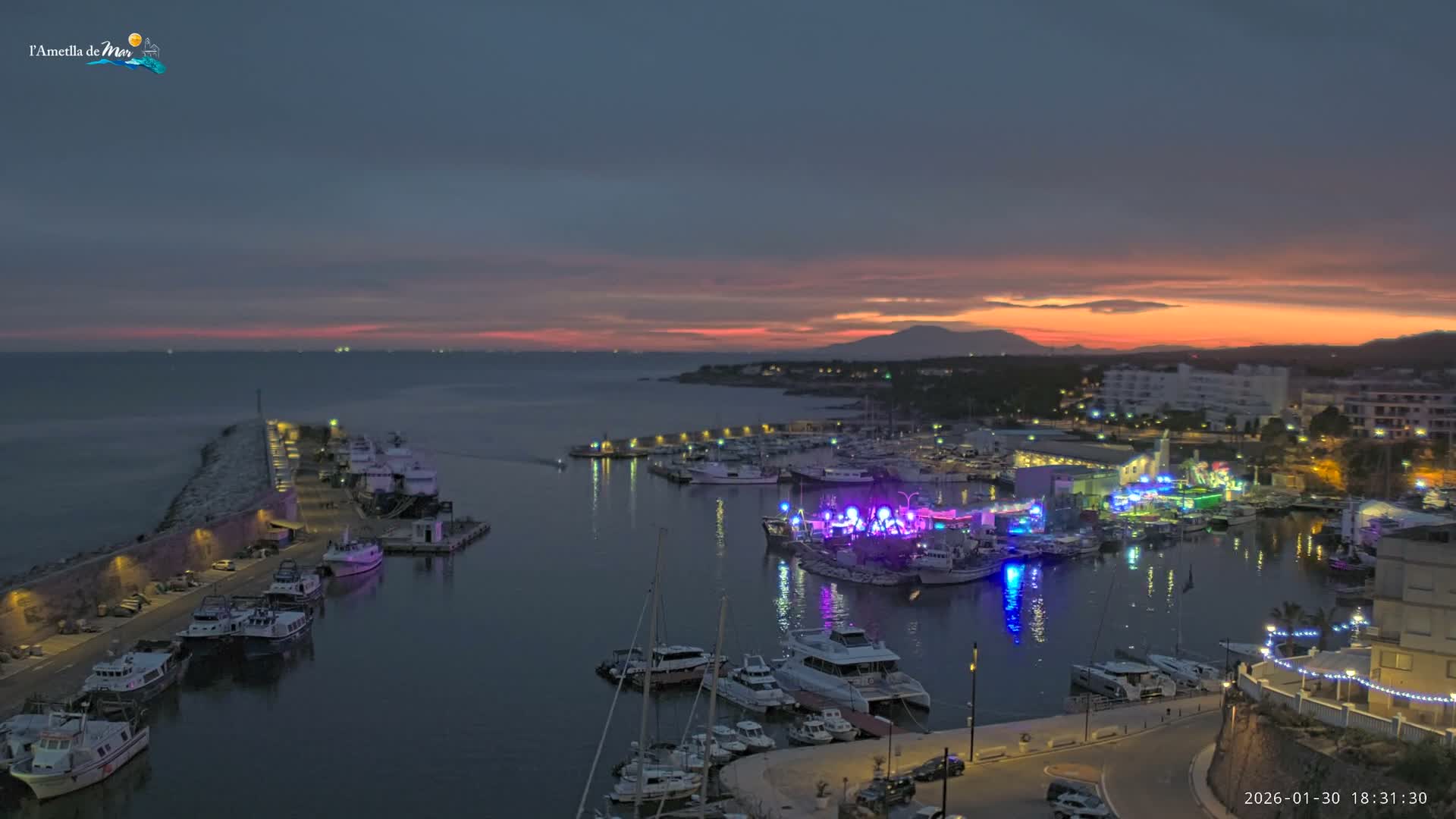 L'Ametlla de Mar Harbor Live Cam -T arragona, Catalonia, Spain