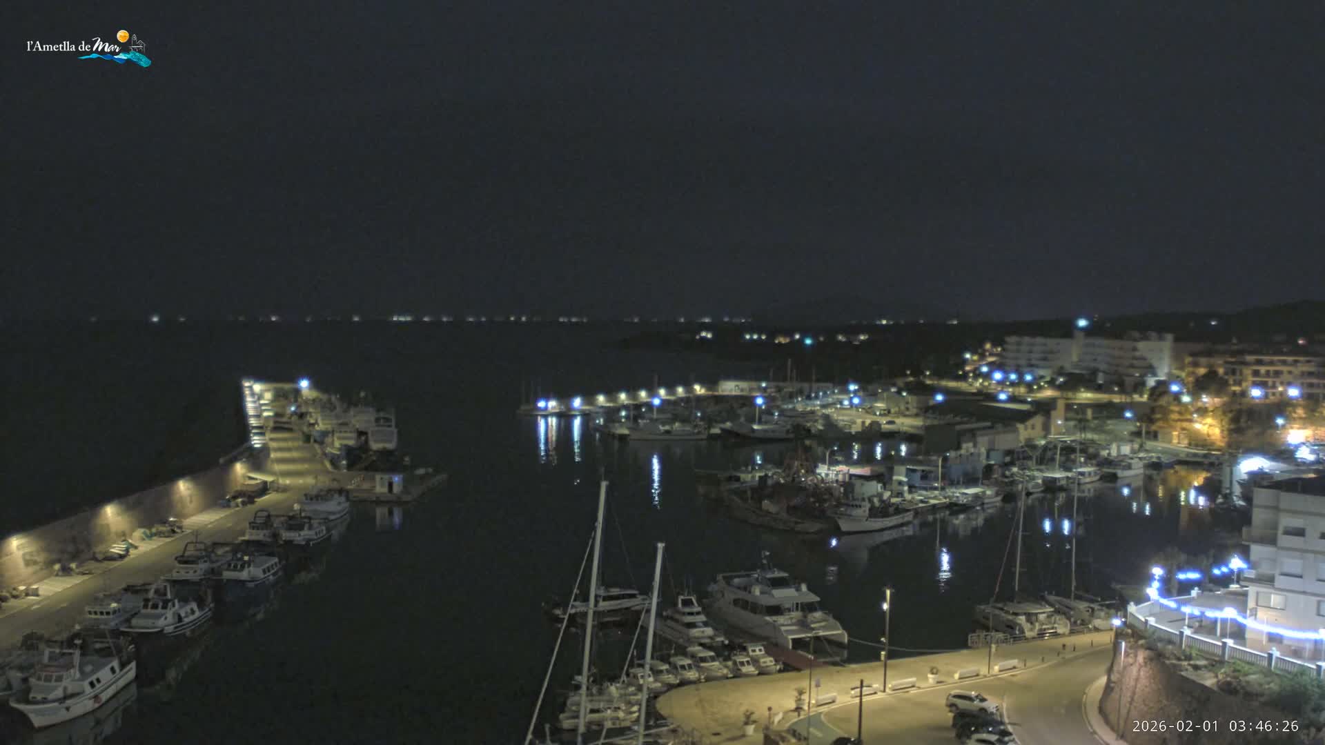 L'Ametlla de Mar Harbor Live Cam -T arragona, Catalonia, Spain