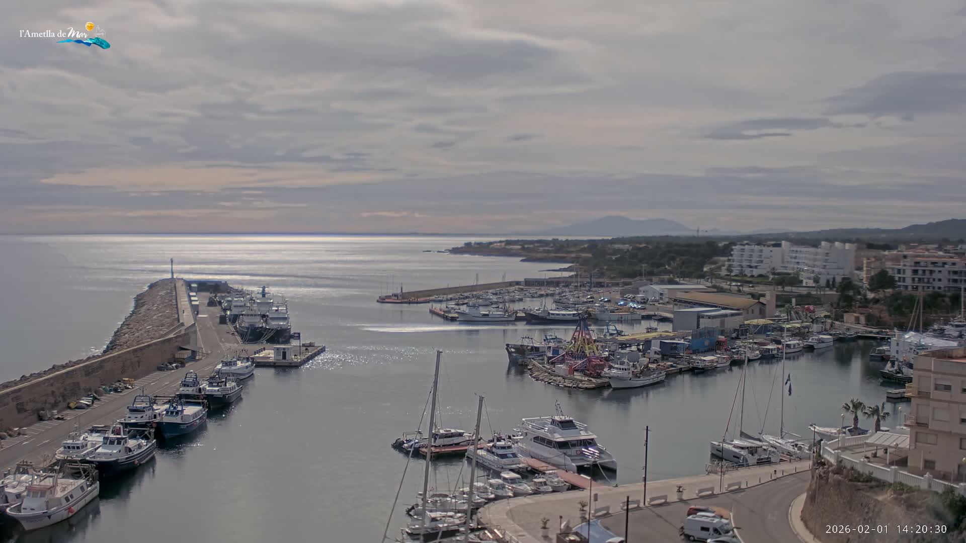 L'Ametlla de Mar Harbor Live Cam -T arragona, Catalonia, Spain