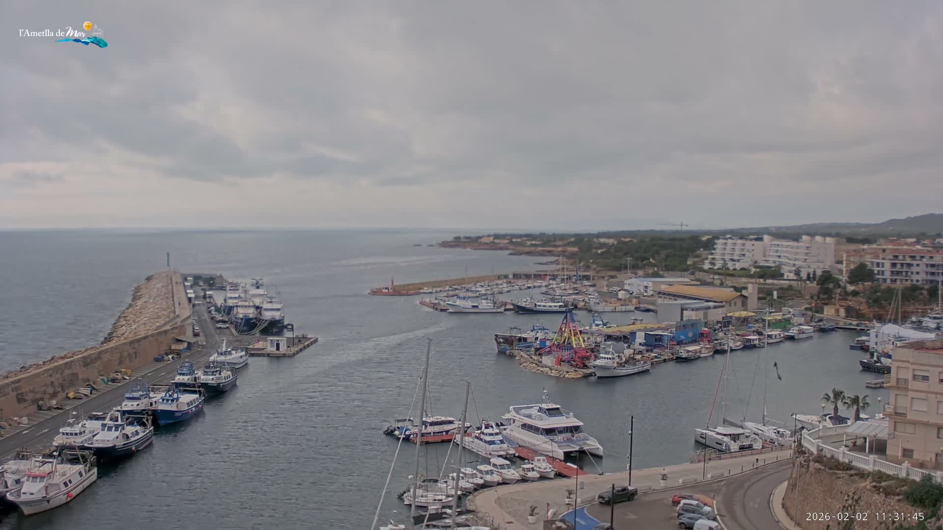 L'Ametlla de Mar Harbor Live Cam -T arragona, Catalonia, Spain