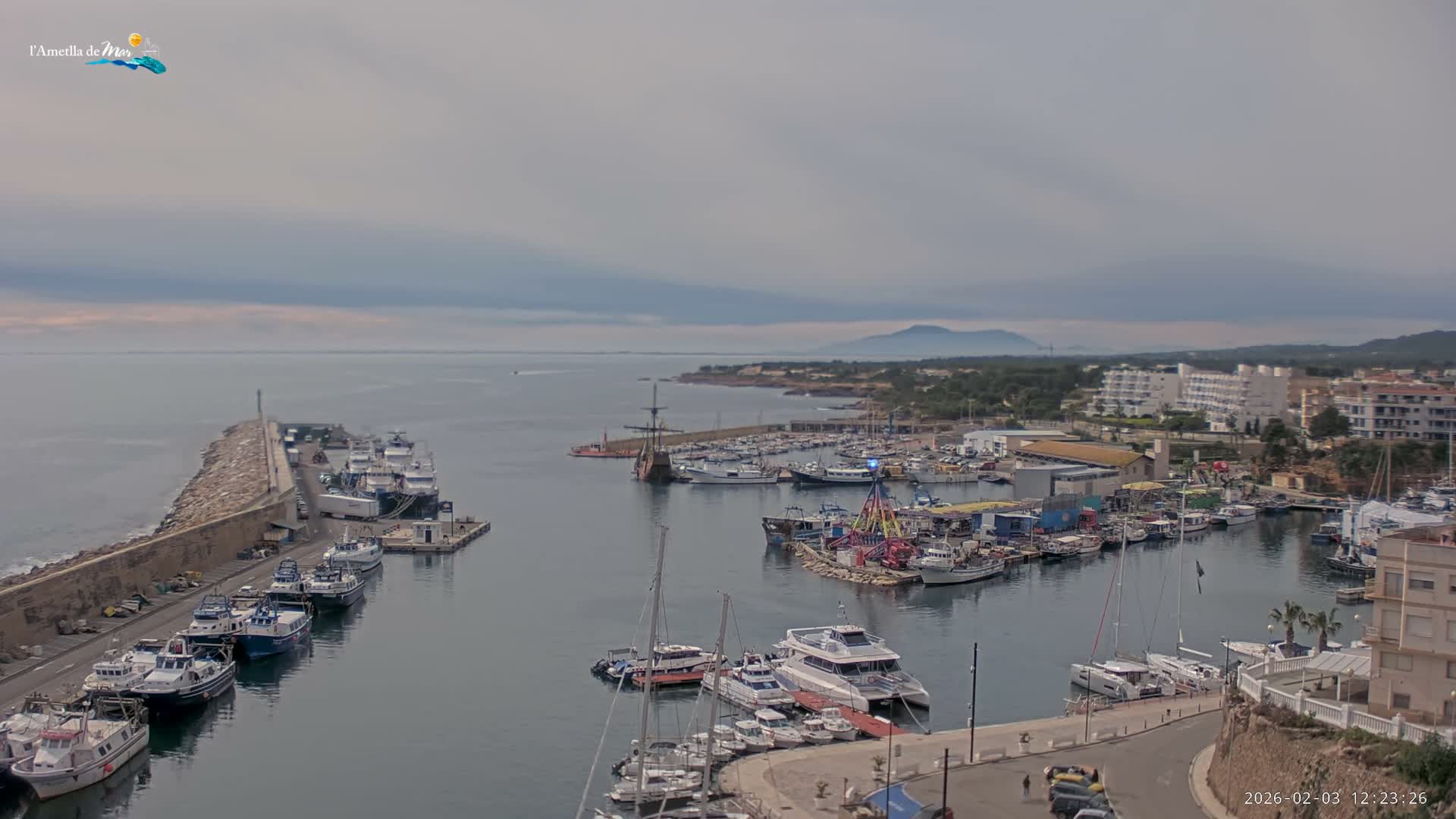 L'Ametlla de Mar Harbor Live Cam -T arragona, Catalonia, Spain