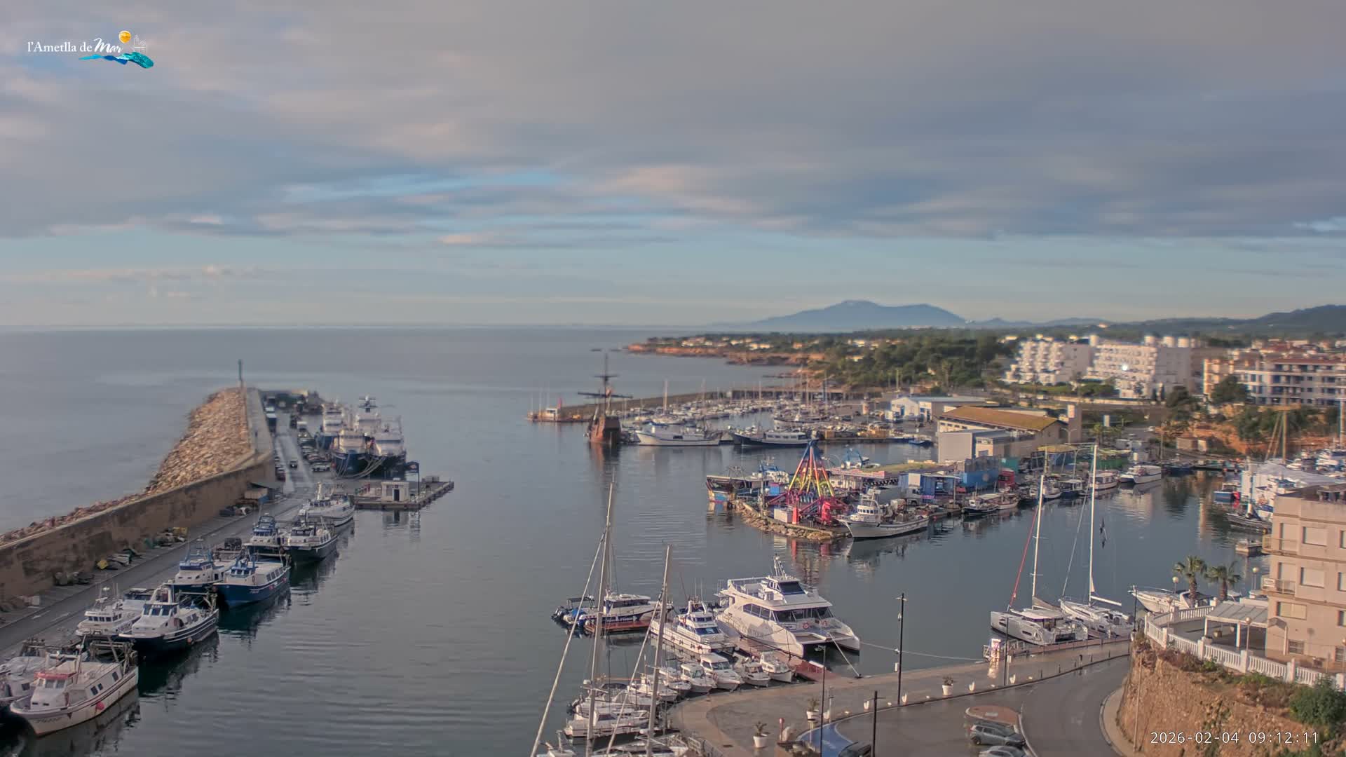 L'Ametlla de Mar Harbor Live Cam -T arragona, Catalonia, Spain