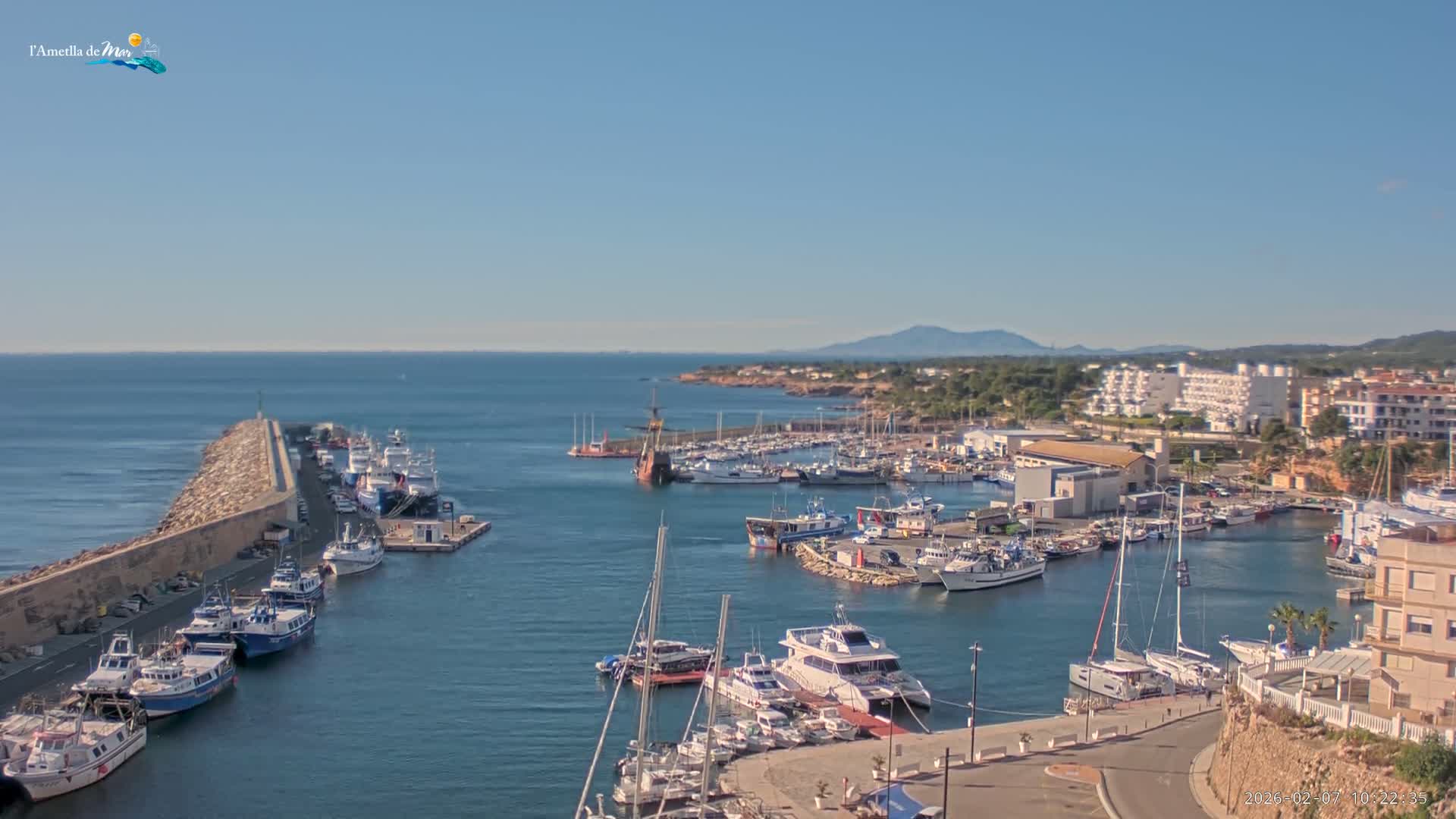 L'Ametlla de Mar Harbor Live Cam -T arragona, Catalonia, Spain