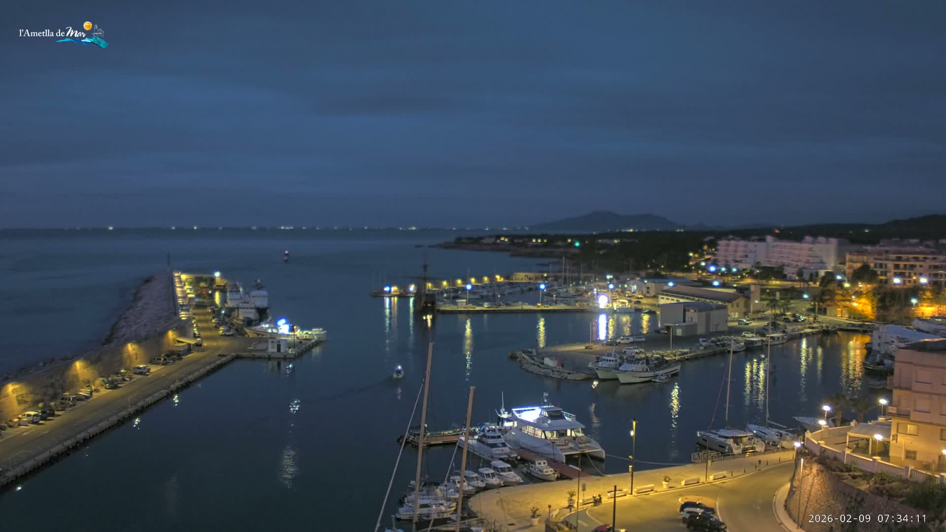 L'Ametlla de Mar Harbor Live Cam -T arragona, Catalonia, Spain