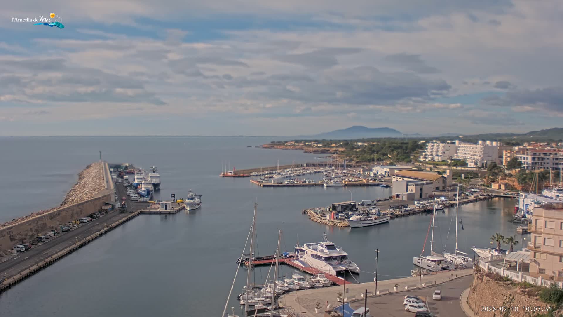 L'Ametlla de Mar Harbor Live Cam -T arragona, Catalonia, Spain
