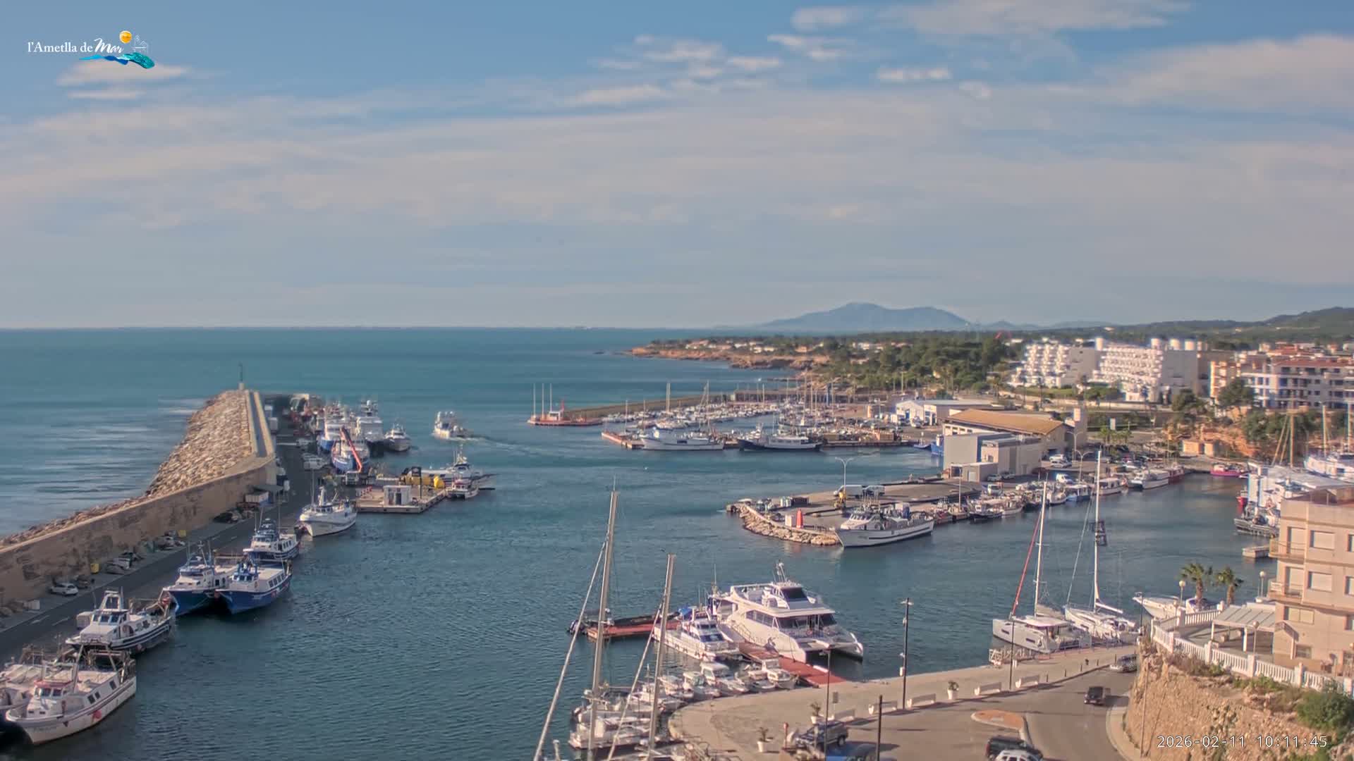 L'Ametlla de Mar Harbor Live Cam -T arragona, Catalonia, Spain