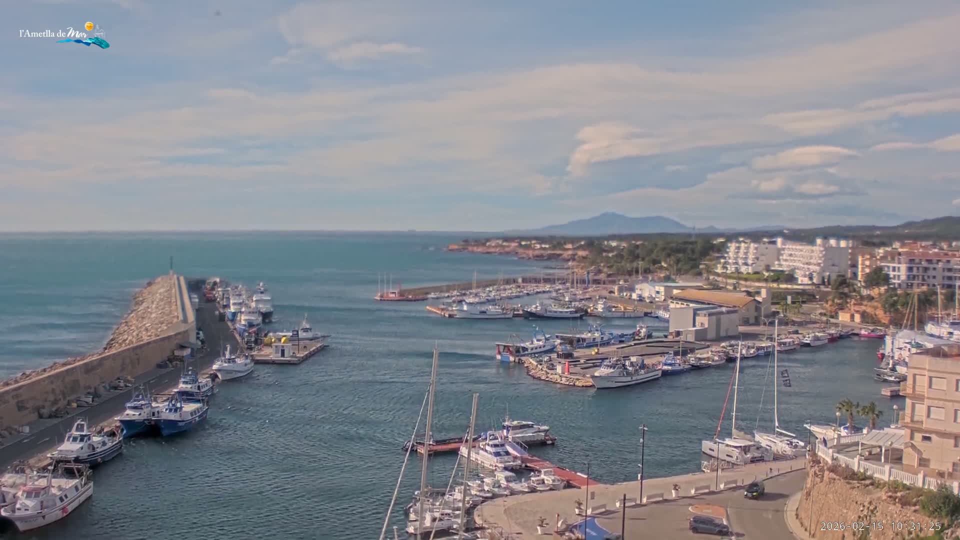 L'Ametlla de Mar Harbor Live Cam -T arragona, Catalonia, Spain