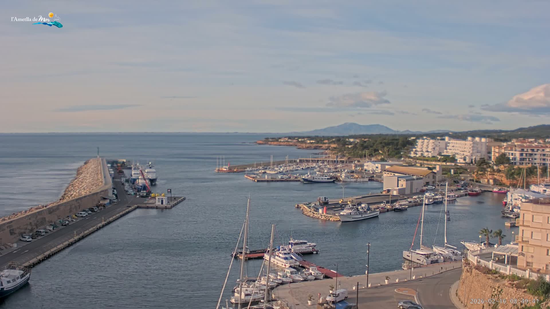 L'Ametlla de Mar Harbor Live Cam -T arragona, Catalonia, Spain