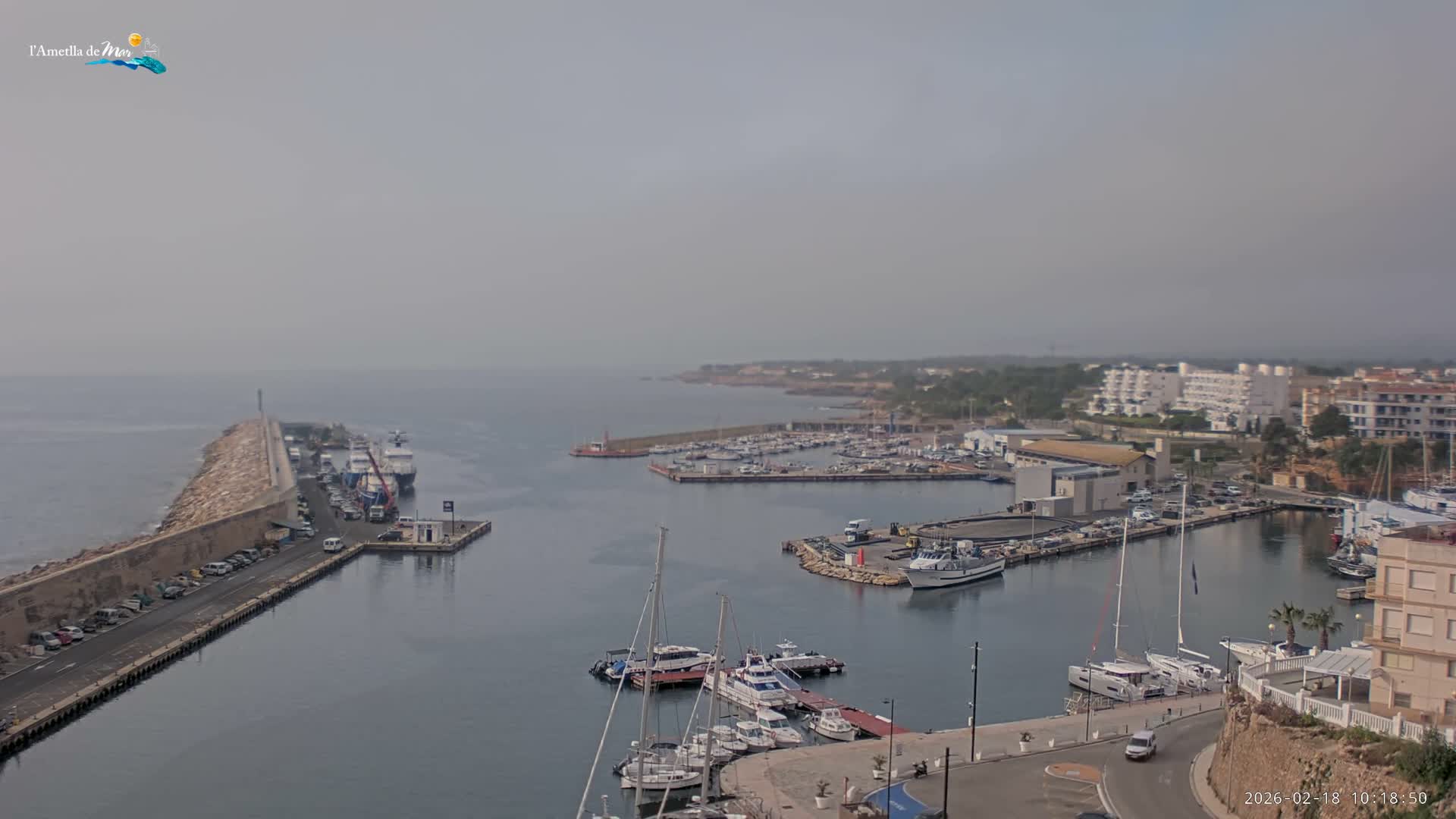 L'Ametlla de Mar Harbor Live Cam -T arragona, Catalonia, Spain