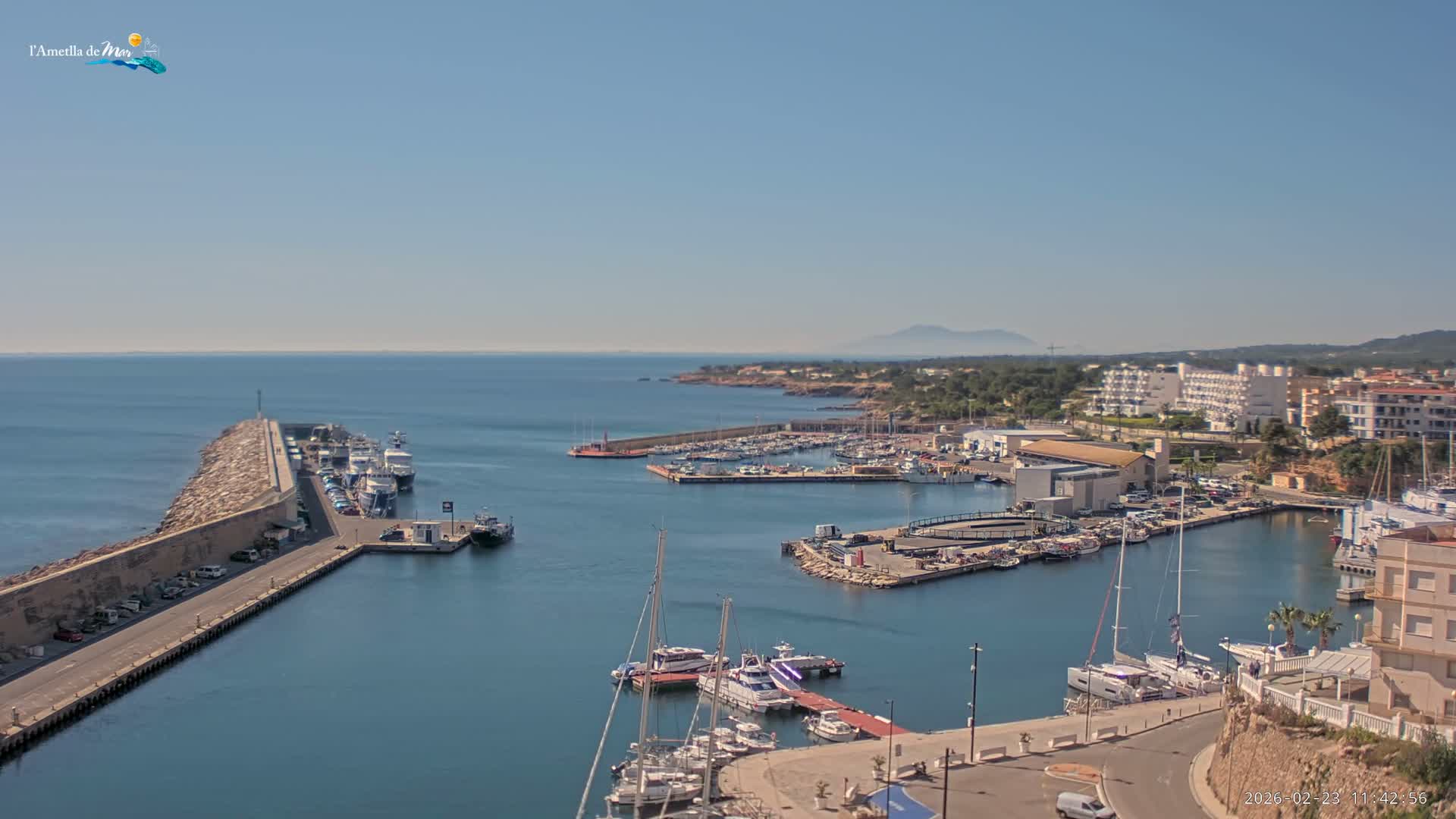 L'Ametlla de Mar Harbor Live Cam -T arragona, Catalonia, Spain