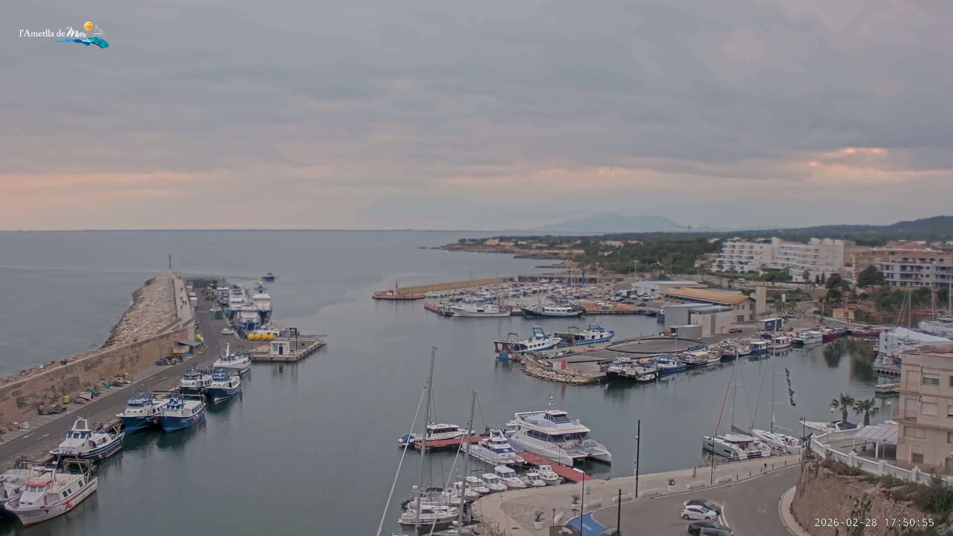 L'Ametlla de Mar Harbor Live Cam -T arragona, Catalonia, Spain
