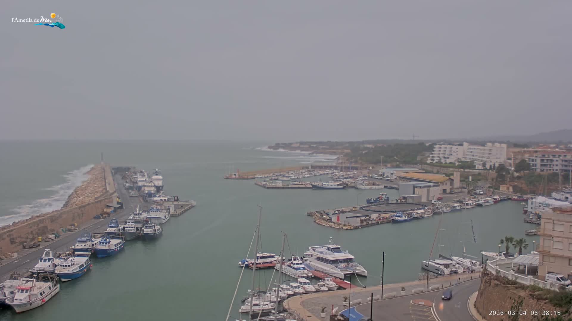 L'Ametlla de Mar Harbor Live Cam -T arragona, Catalonia, Spain