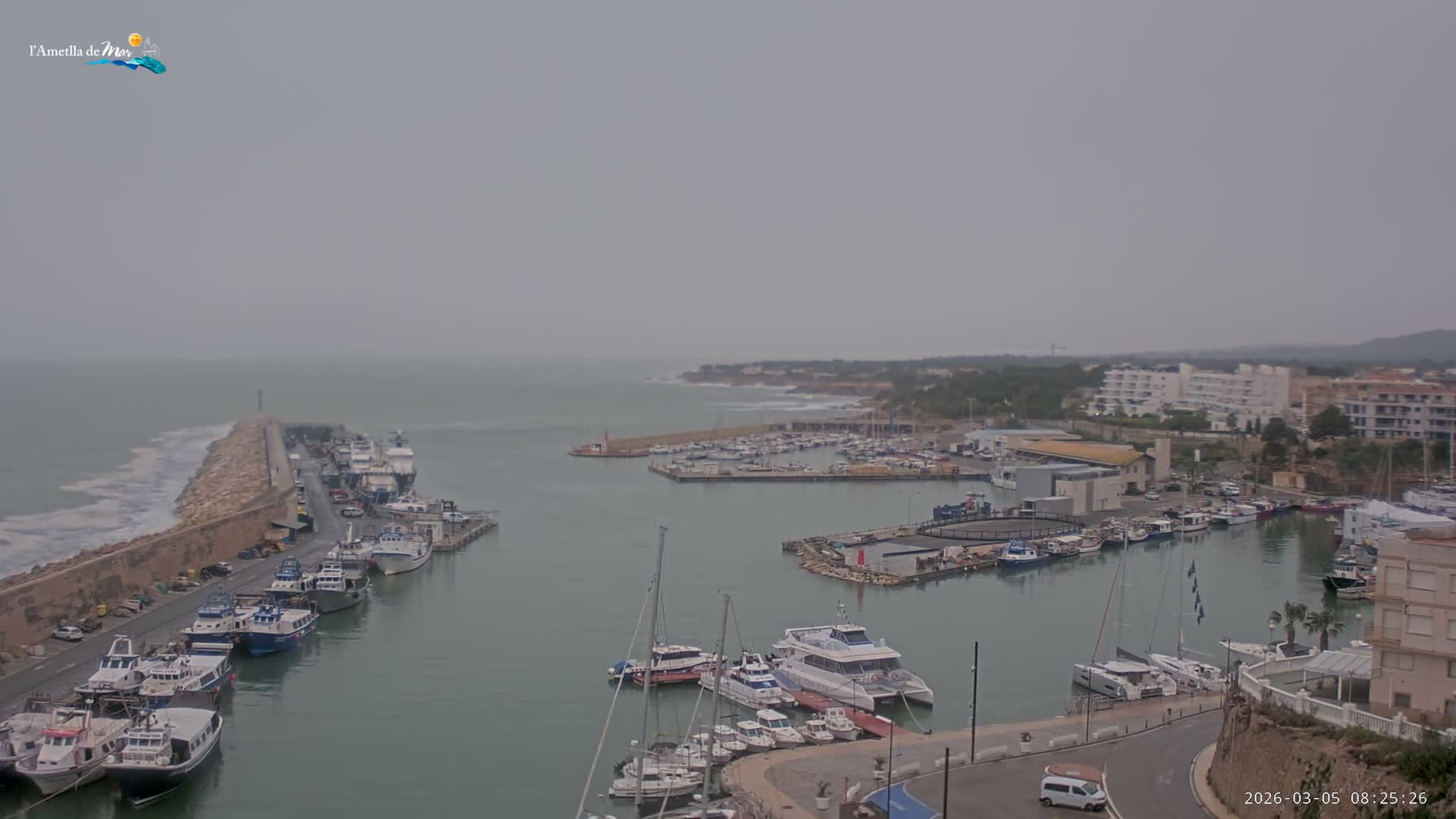 L'Ametlla de Mar Harbor Live Cam -T arragona, Catalonia, Spain