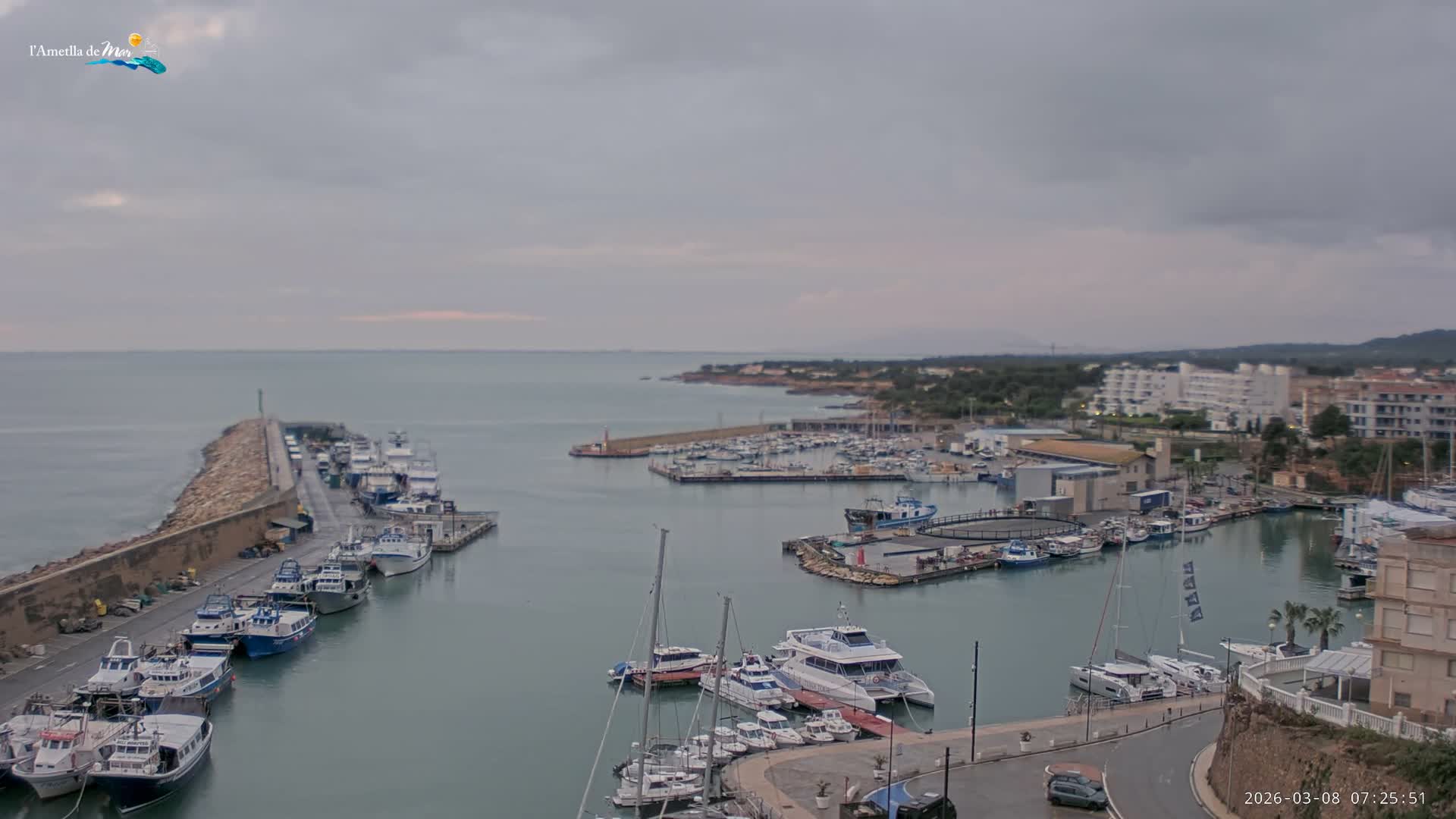 L'Ametlla de Mar Harbor Live Cam -T arragona, Catalonia, Spain