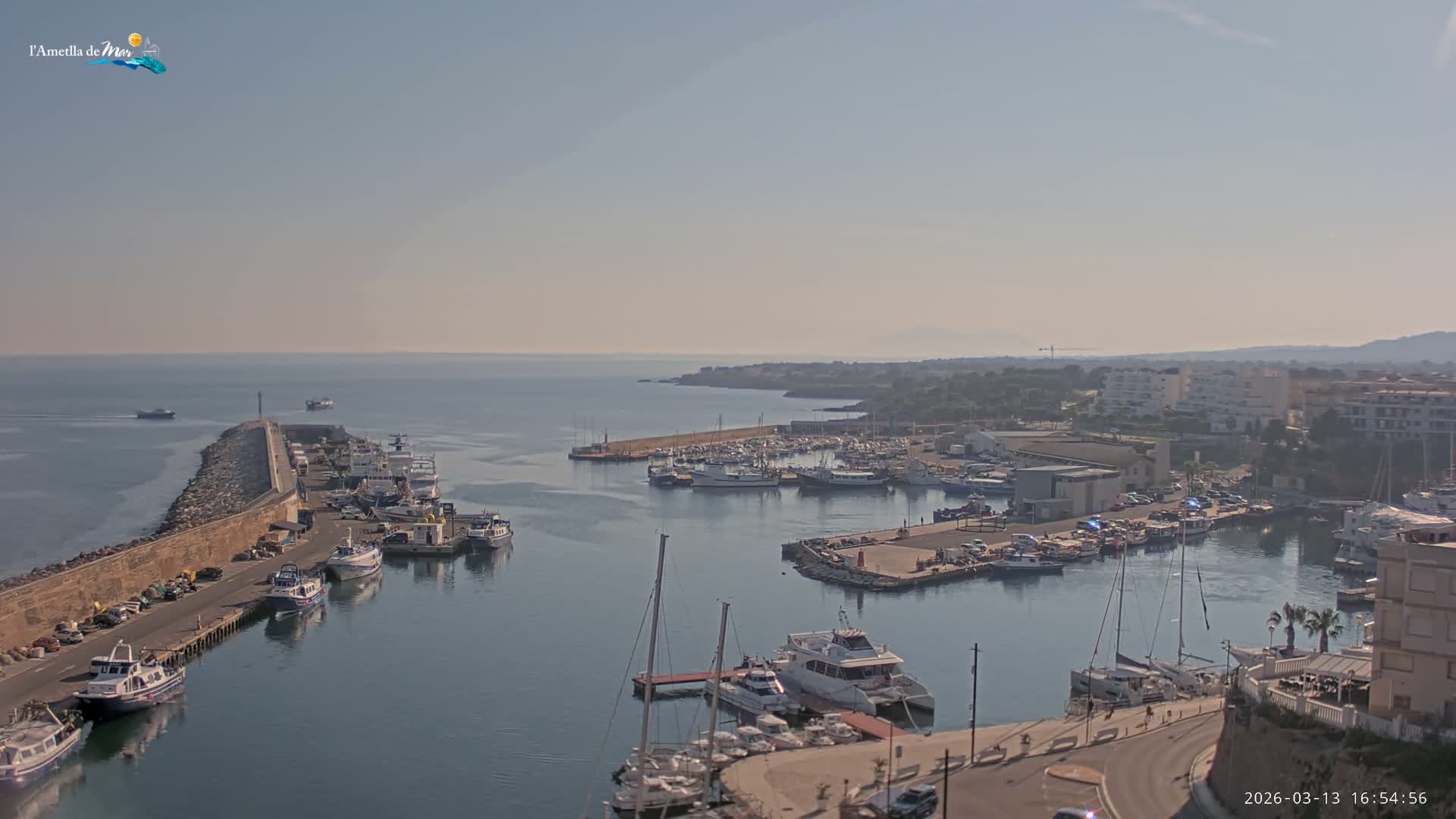 L'Ametlla de Mar Harbor Live Cam -T arragona, Catalonia, Spain