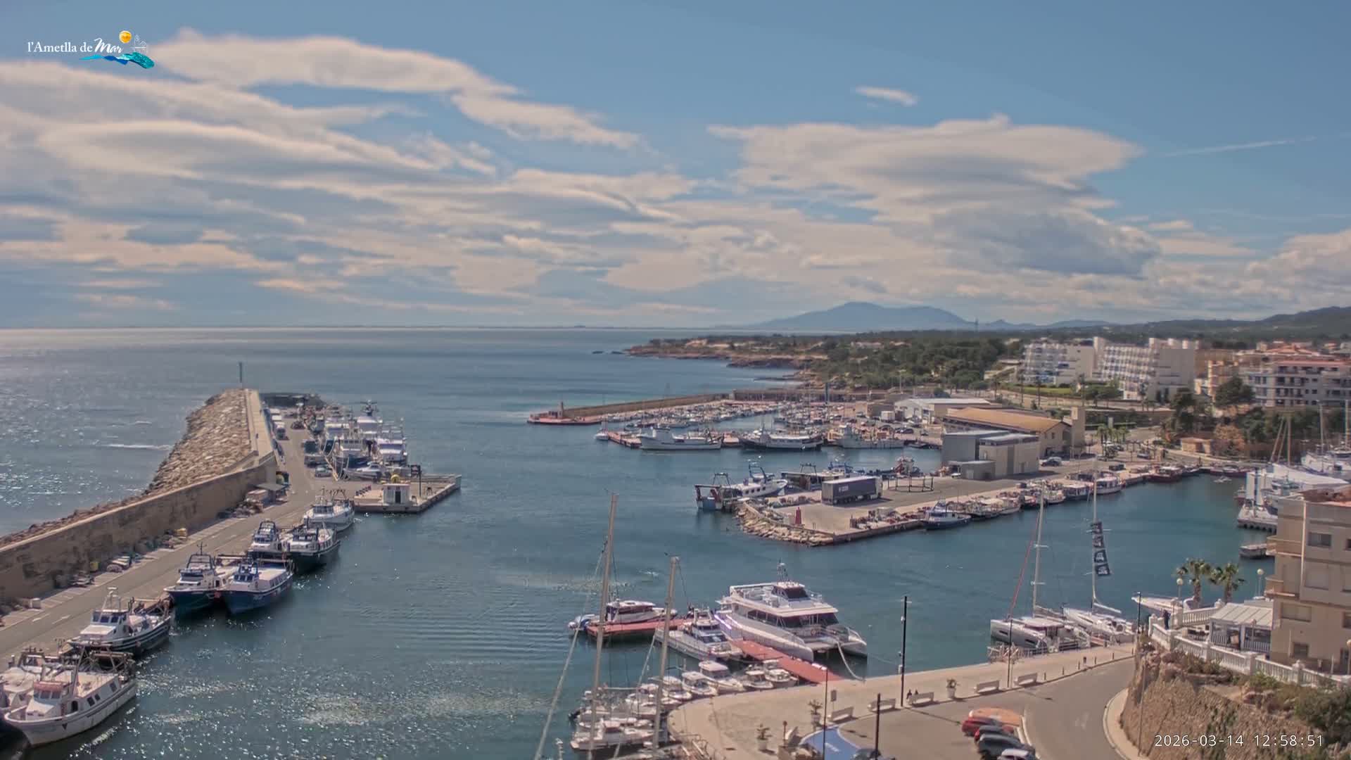 L'Ametlla de Mar Harbor Live Cam -T arragona, Catalonia, Spain