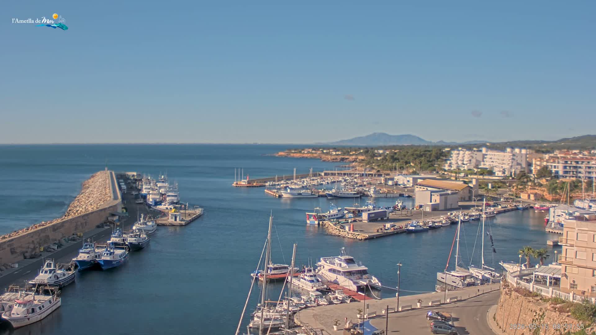 L'Ametlla de Mar Harbor Live Cam -T arragona, Catalonia, Spain