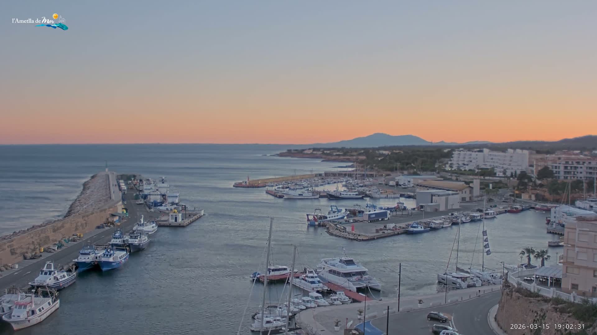 L'Ametlla de Mar Harbor Live Cam -T arragona, Catalonia, Spain