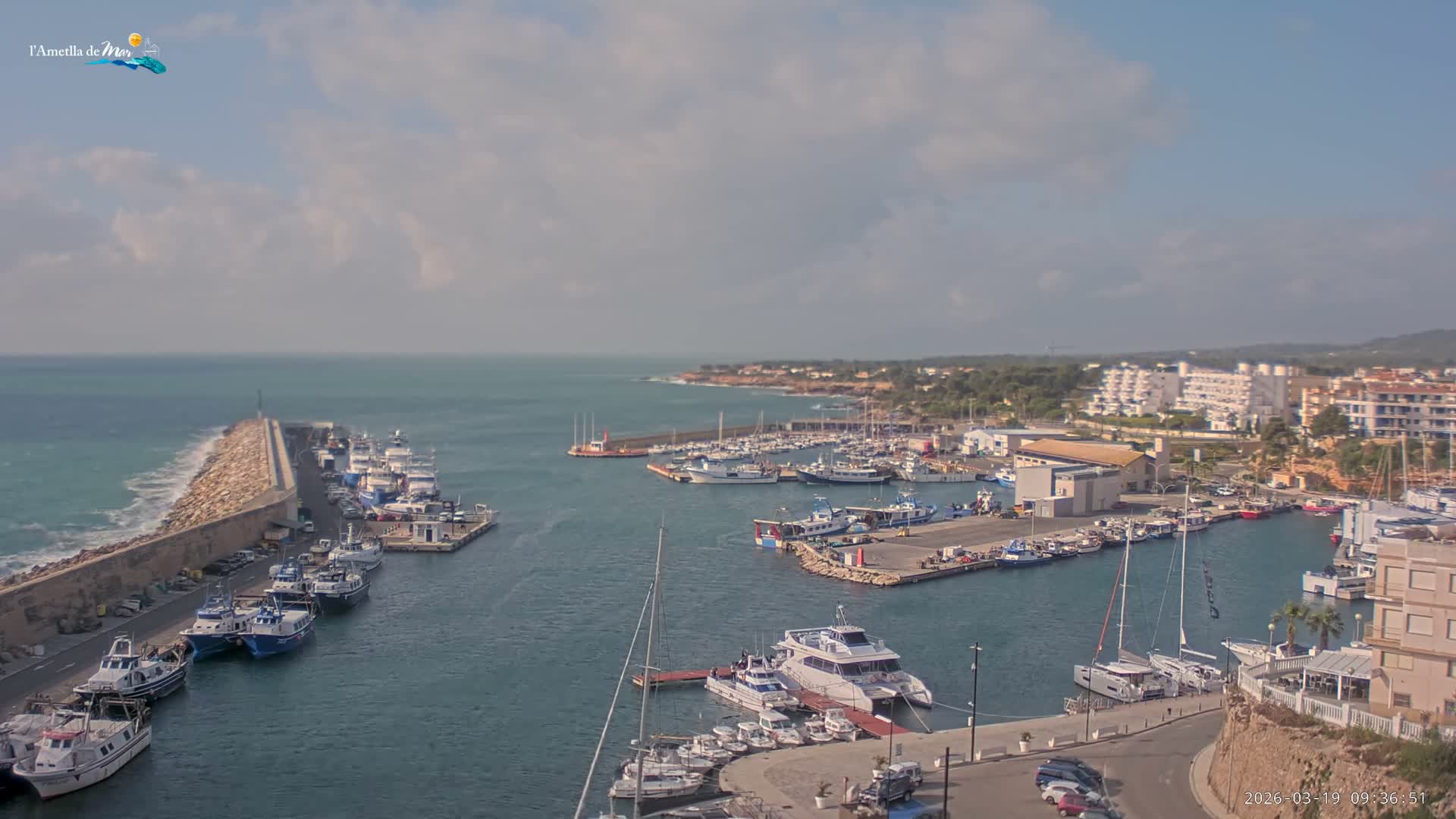 L'Ametlla de Mar Harbor Live Cam -T arragona, Catalonia, Spain