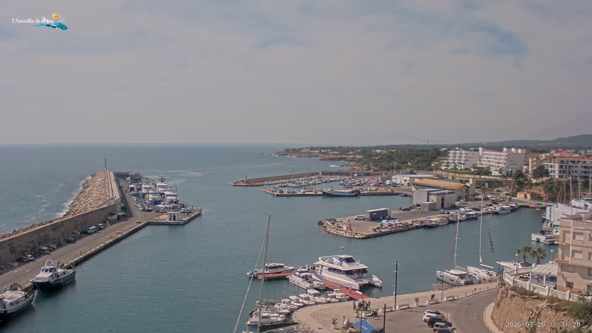 L'Ametlla de Mar Harbor Live Cam -T arragona, Catalonia, Spain