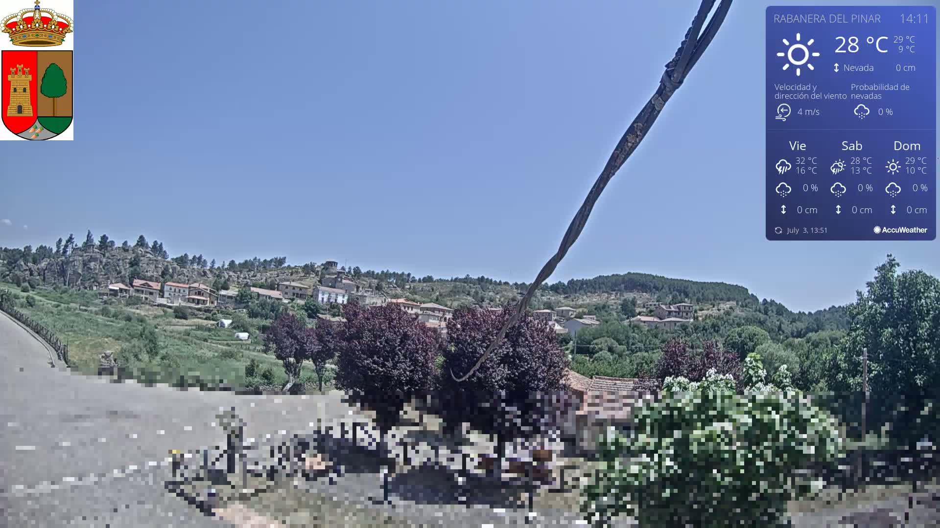 Rabanera del Pinar Village Live Cam - Burgos, Castile&Leon, Spain