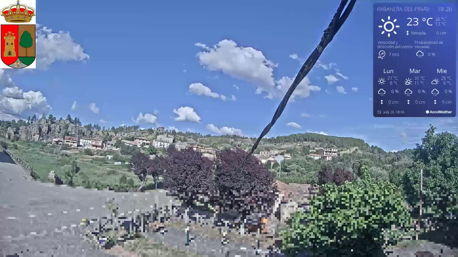 Rabanera del Pinar Village Live Cam - Burgos, Castile&Leon, Spain