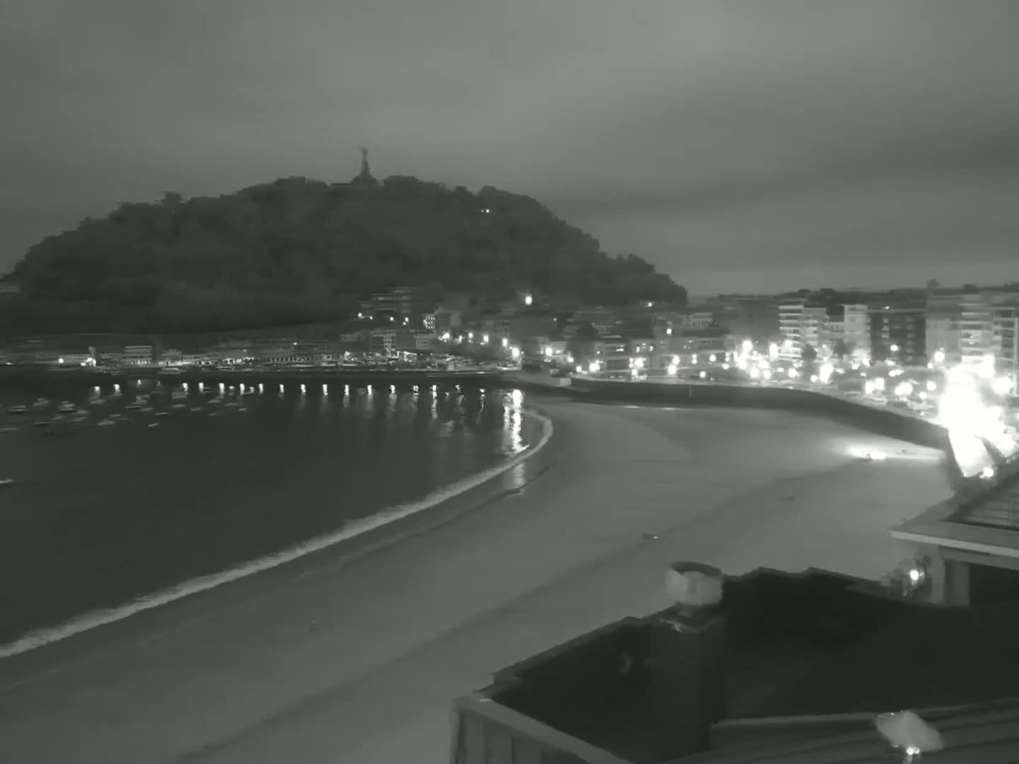 San Sebastian, Playa La Concha Beach Live Cam - Gipuzkoa, Basque, Spain