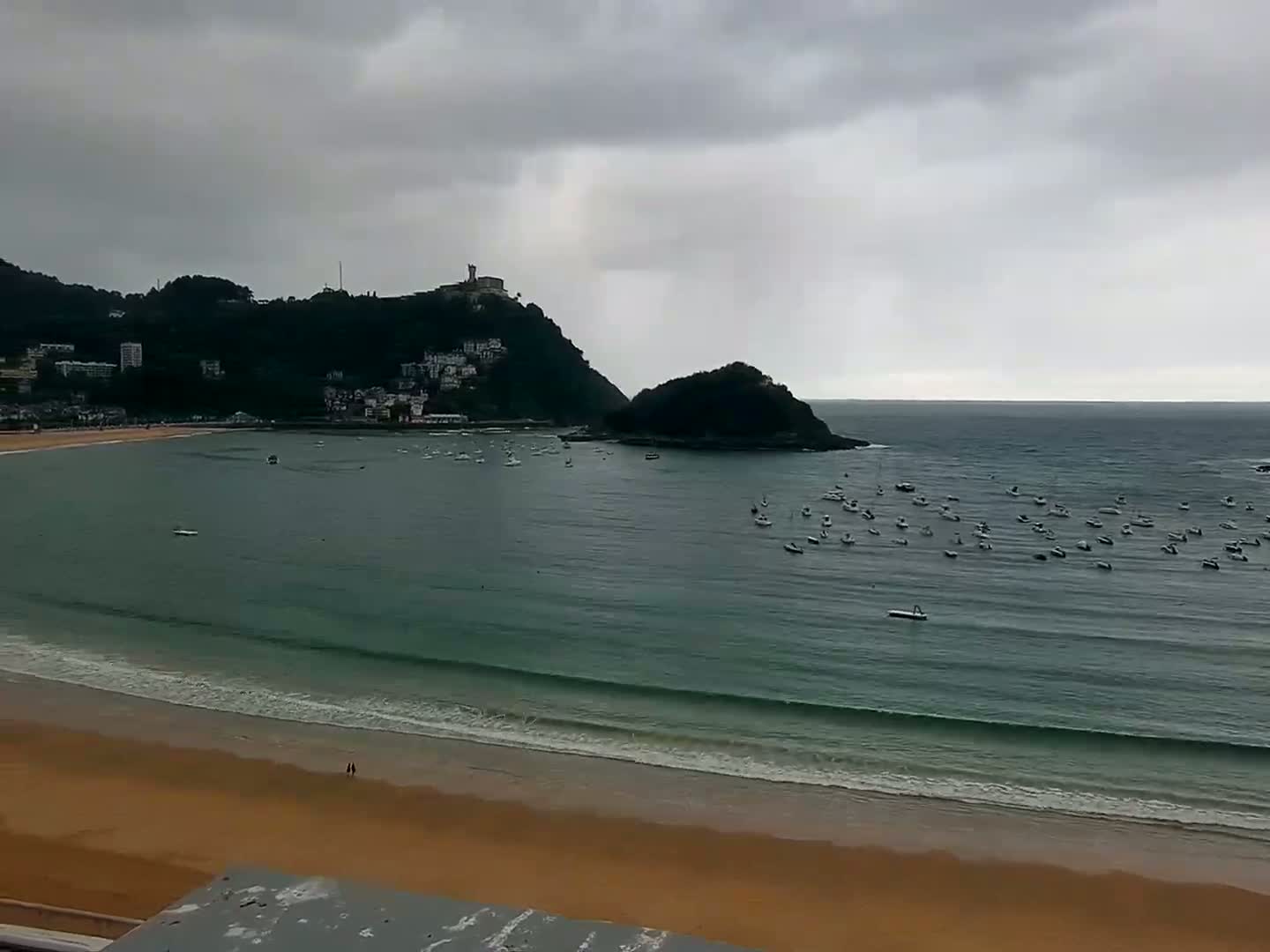 San Sebastian, Playa La Concha Beach Live Cam - Gipuzkoa, Basque, Spain