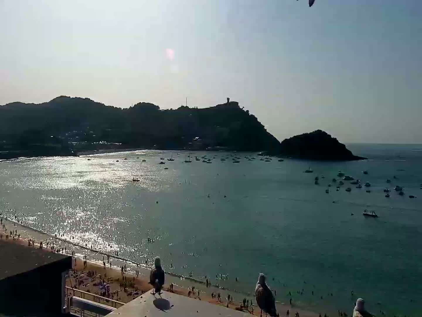 San Sebastian, Playa La Concha Beach Live Cam - Gipuzkoa, Basque, Spain