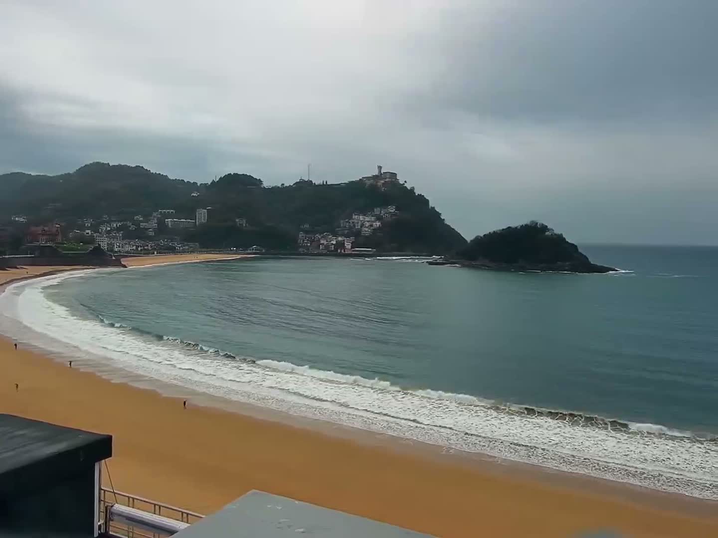 San Sebastian, Playa La Concha Beach Live Cam - Gipuzkoa, Basque, Spain